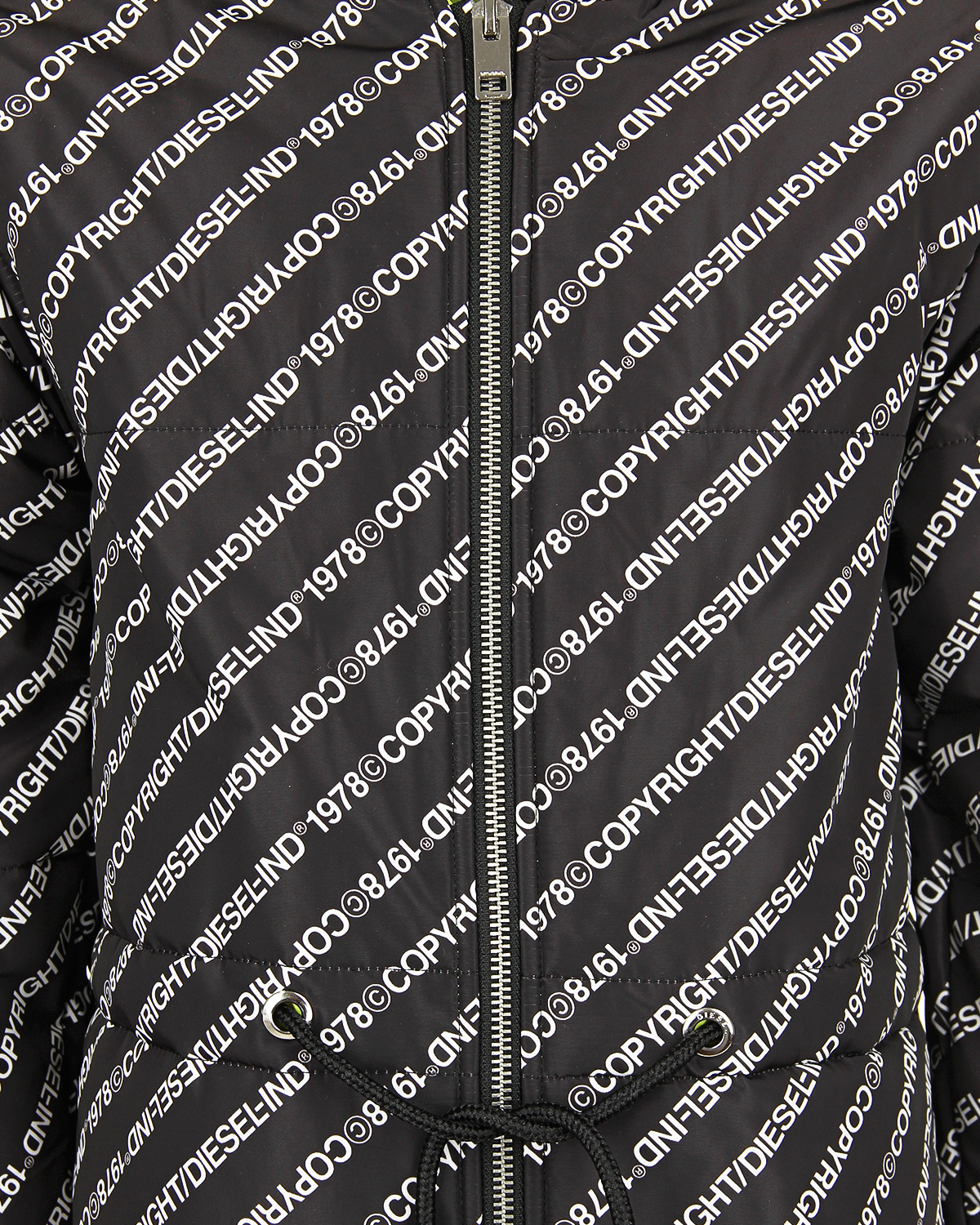 Пальто с принтом "Copyright Diesel" детское, размер 128, цвет черный - фото 6