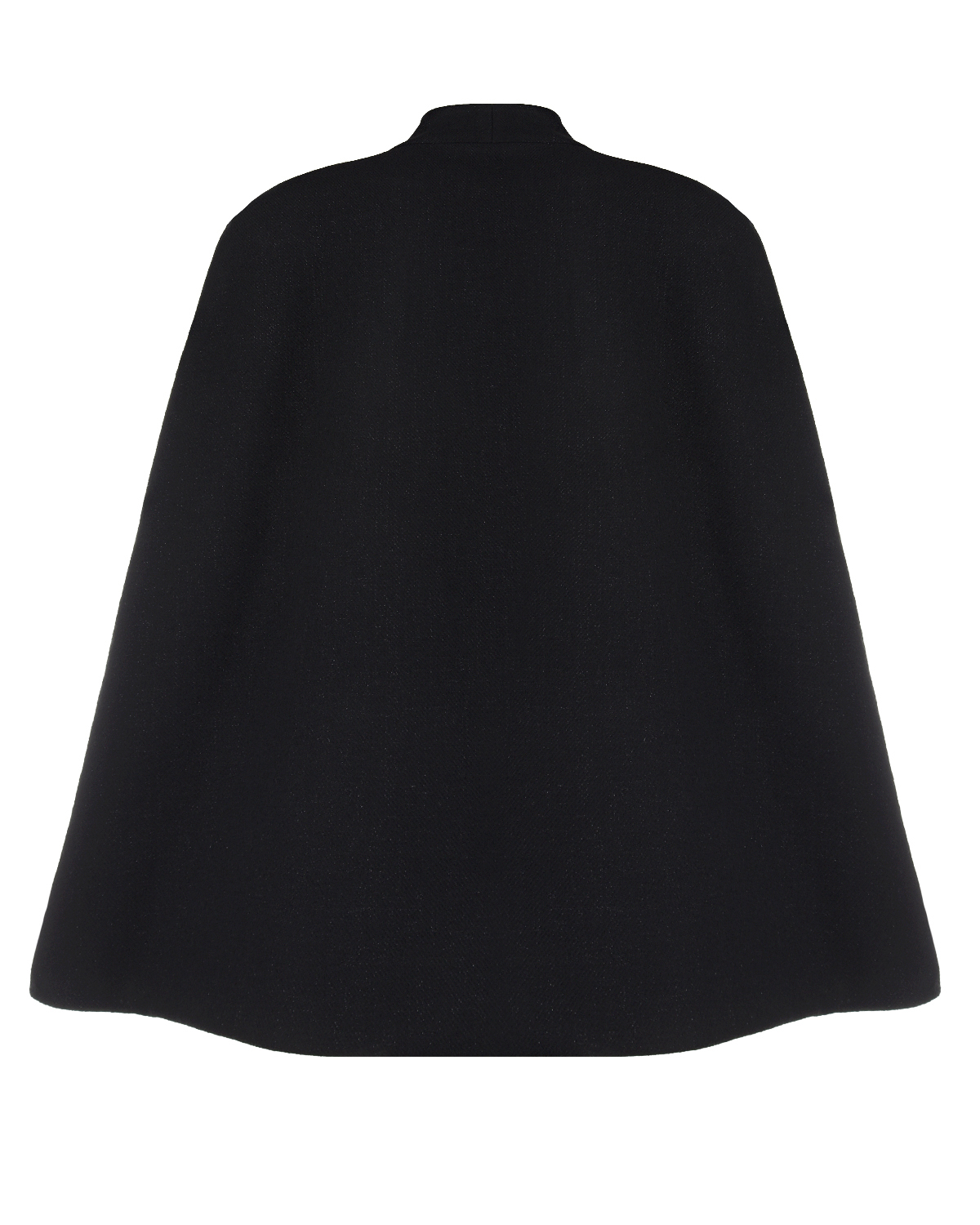 Черное пальто-кейп из шерсти Balmain детское, размер 152, цвет черный - фото 2