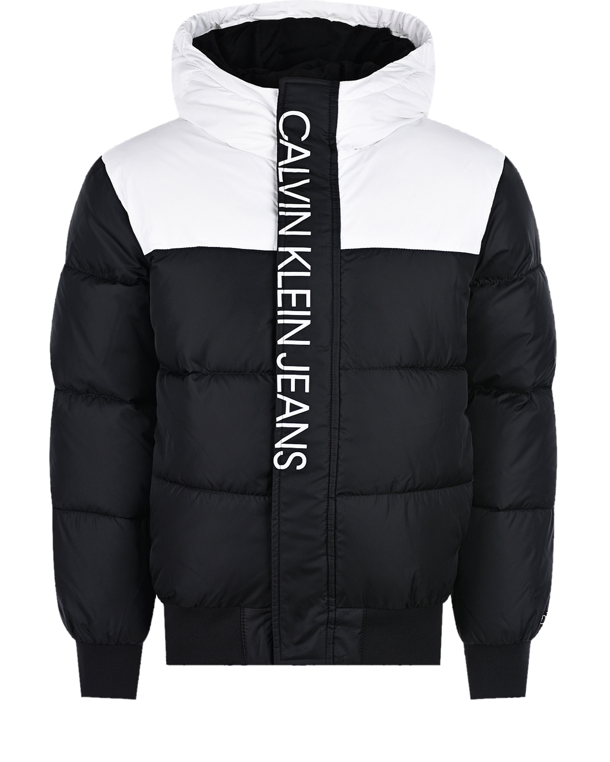 

Черно-белая куртка-бомбер Calvin Klein детское, Нет цвета, Черно-белая куртка-бомбер Calvin Klein детское