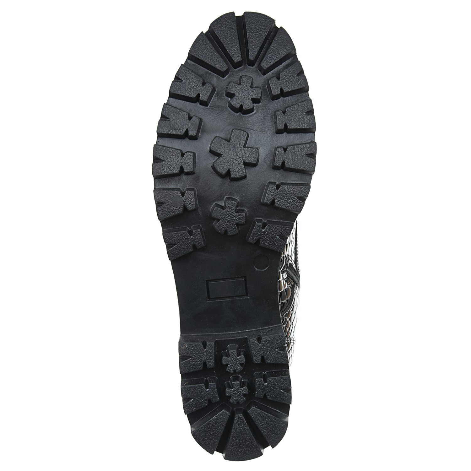 Ботинки из лакированной кожи с узором под крокодила CULT детские, размер 37, цвет черный - фото 6