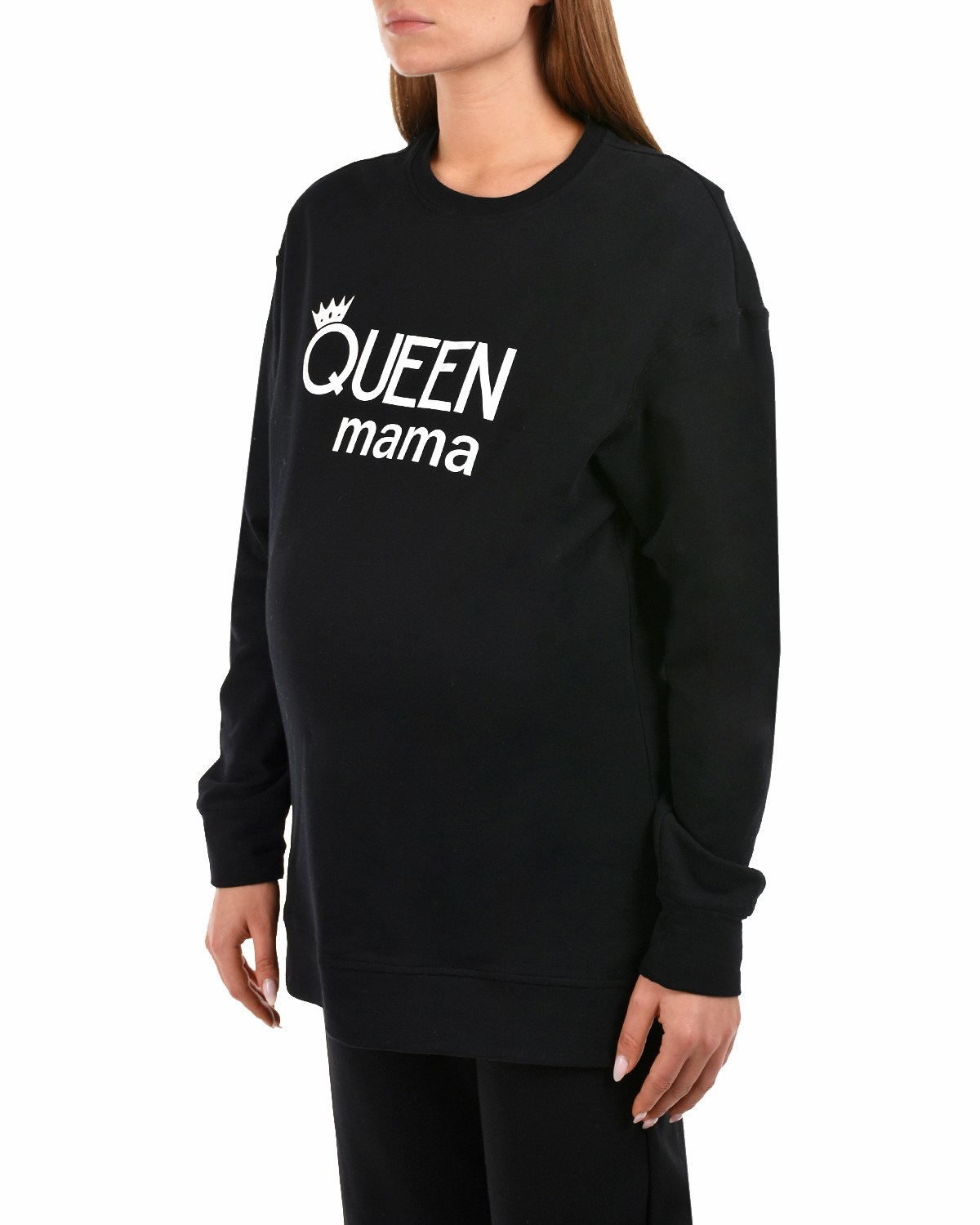 Черный свитшот с принтом Queen Mama Dan Maralex, размер 40 - фото 8
