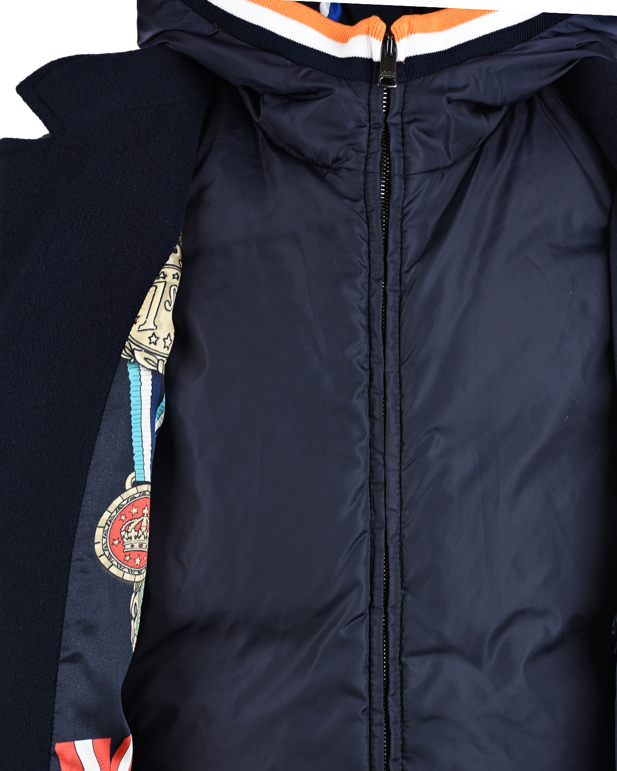 Темно-синее пальто с жилетом Dolce&Gabbana детское, размер 128, цвет мультиколор - фото 10