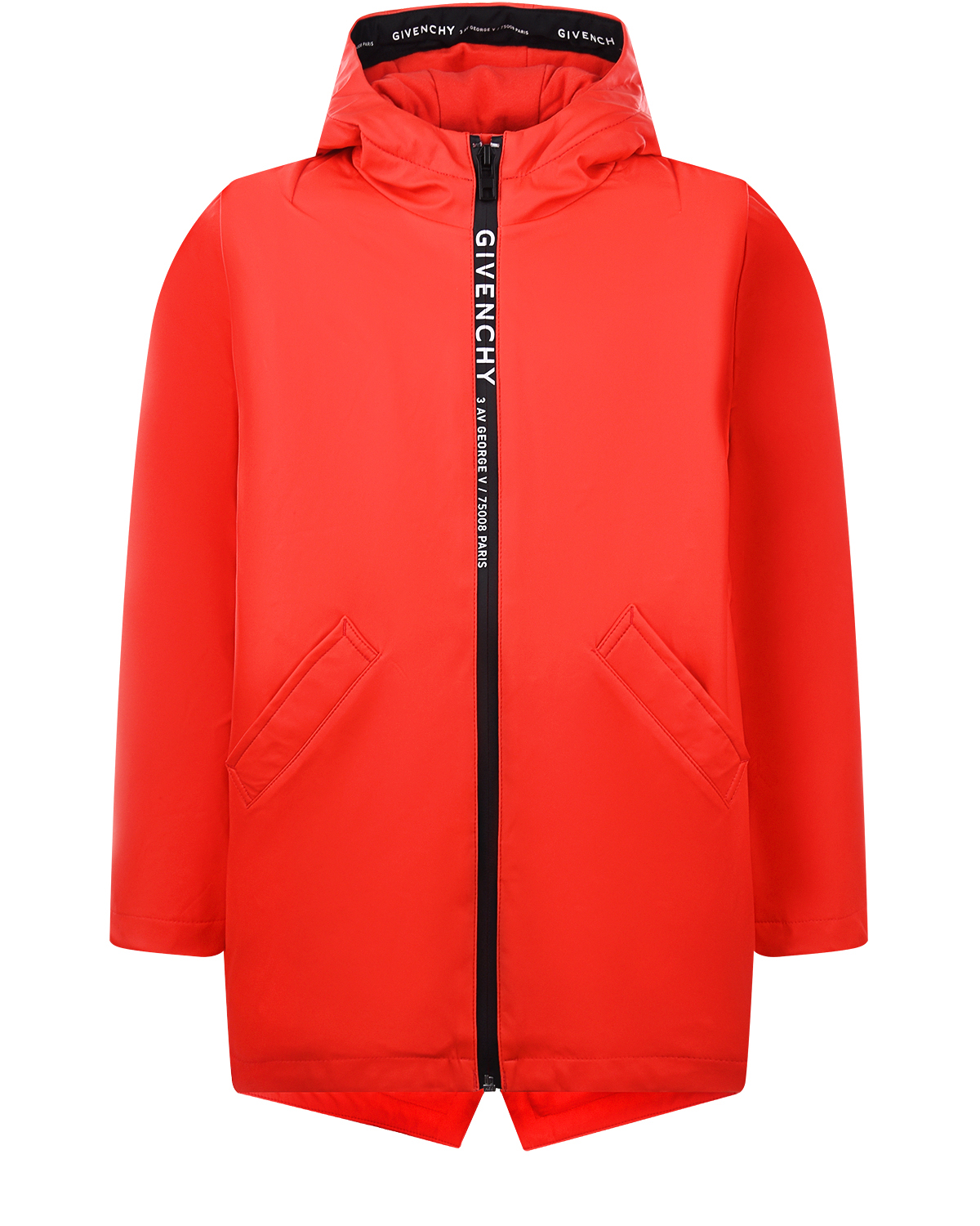Красная куртка для девочек Givenchy детская, размер 128, цвет красный - фото 1
