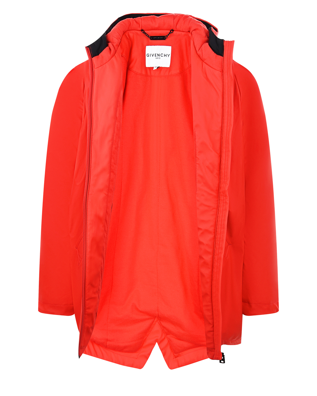 Красная куртка для девочек Givenchy детская, размер 128, цвет красный - фото 3