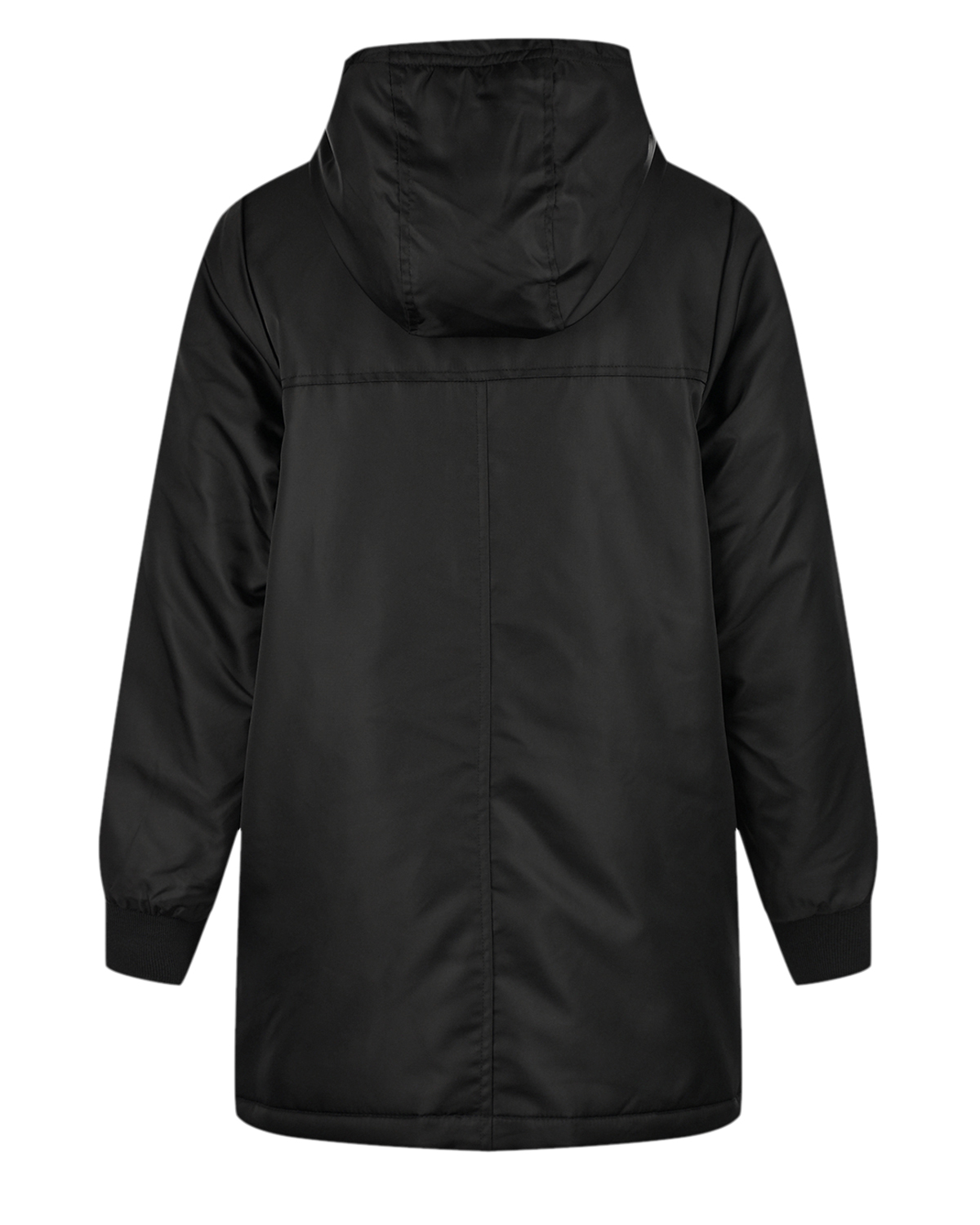 Черное пальто с объемными карманами Karl Lagerfeld kids детское, размер 140, цвет черный - фото 2