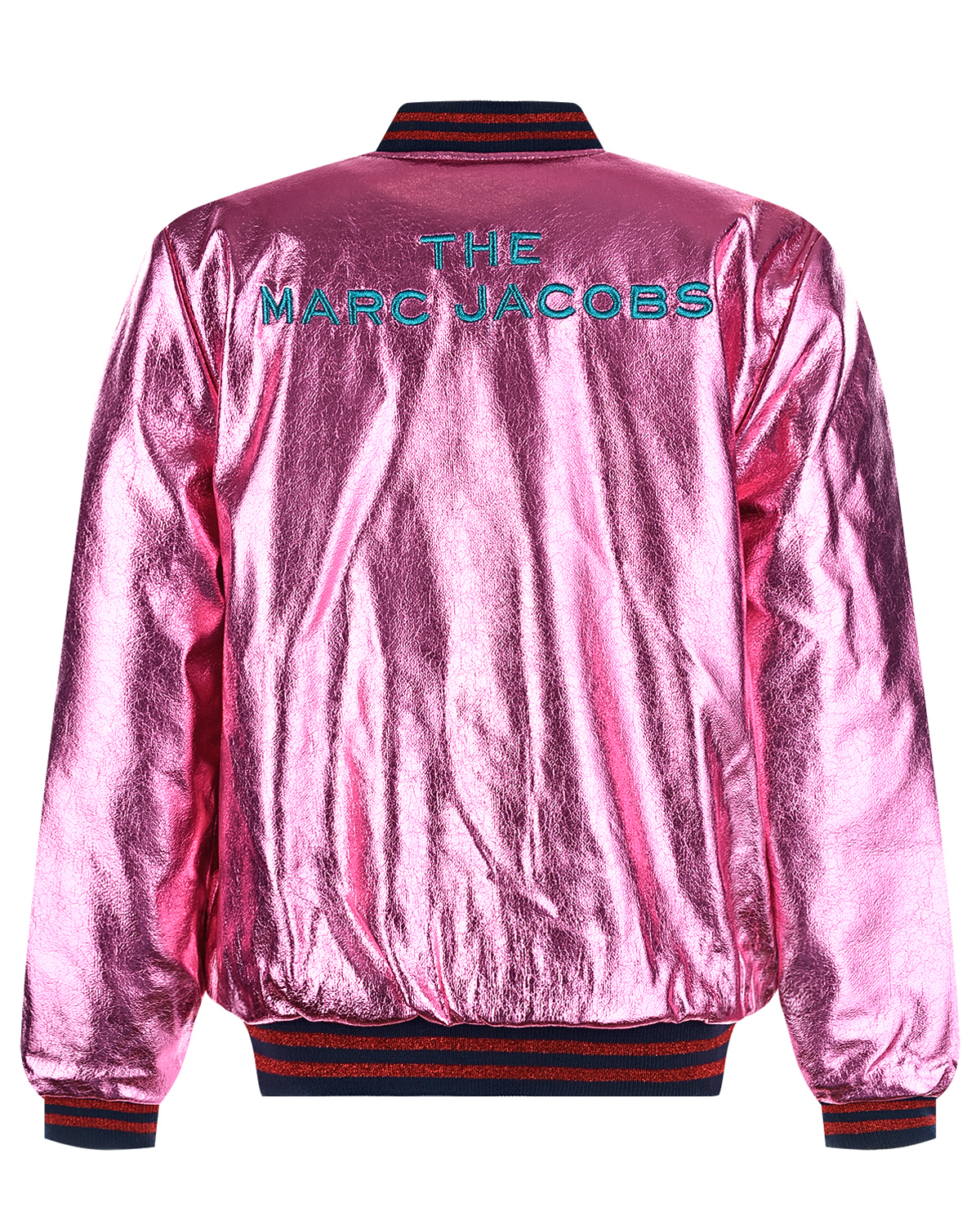 Двухстороняя куртка с эффектом металлик Little Marc Jacobs детская, размер 116, цвет розовый - фото 3