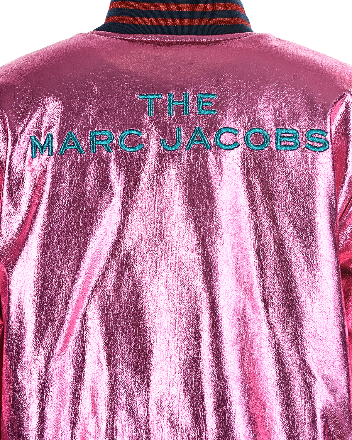 Двухстороняя куртка с эффектом металлик Little Marc Jacobs детская, размер 116, цвет розовый - фото 5