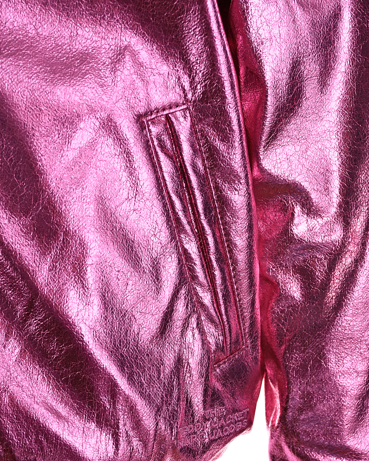 Двухстороняя куртка с эффектом металлик Little Marc Jacobs детская, размер 116, цвет розовый - фото 6