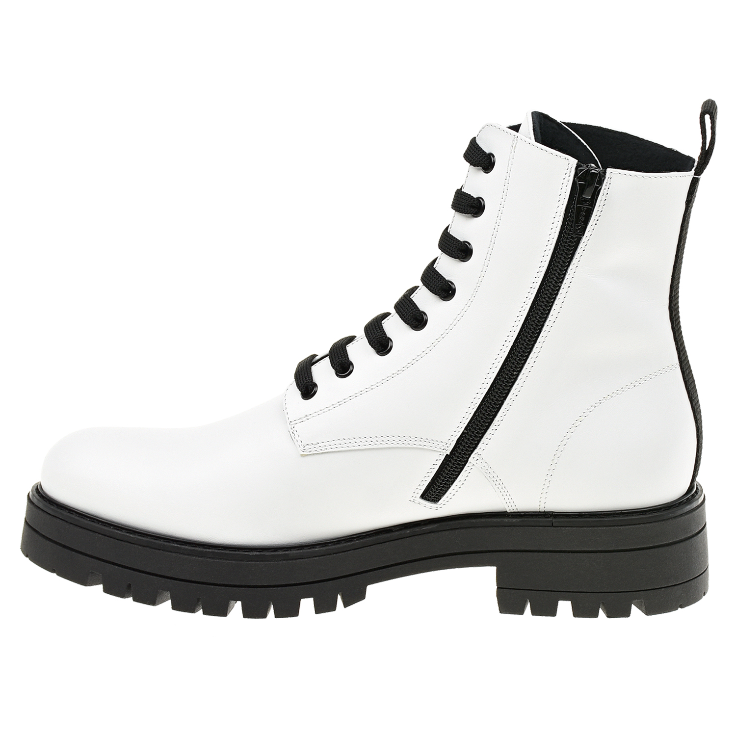 Белые ботинки на тракторной подошве Missouri детские, размер 39, цвет белый - фото 3