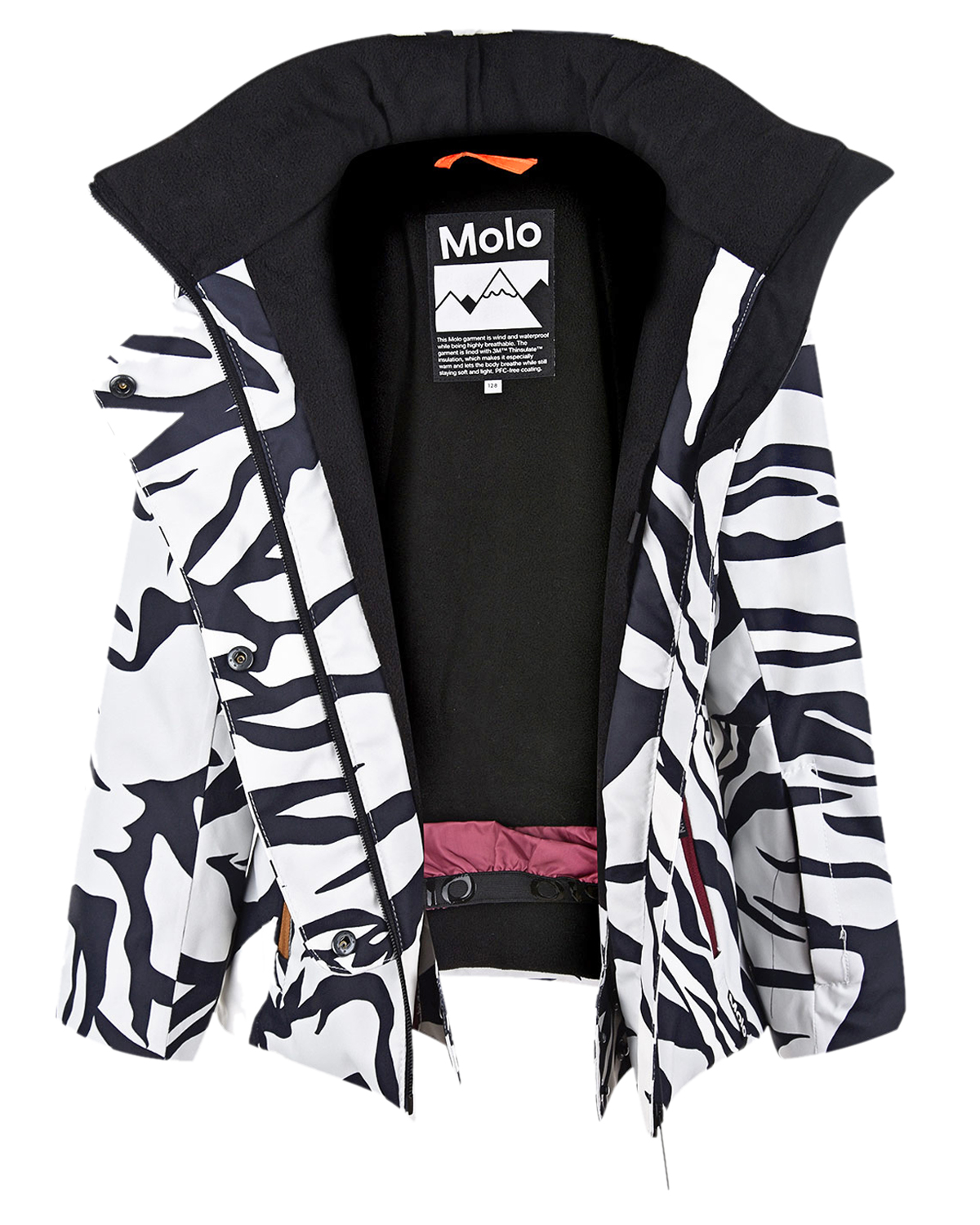 Куртка с принтом "Зебра" Molo детская, размер 146, цвет нет цвета - фото 3
