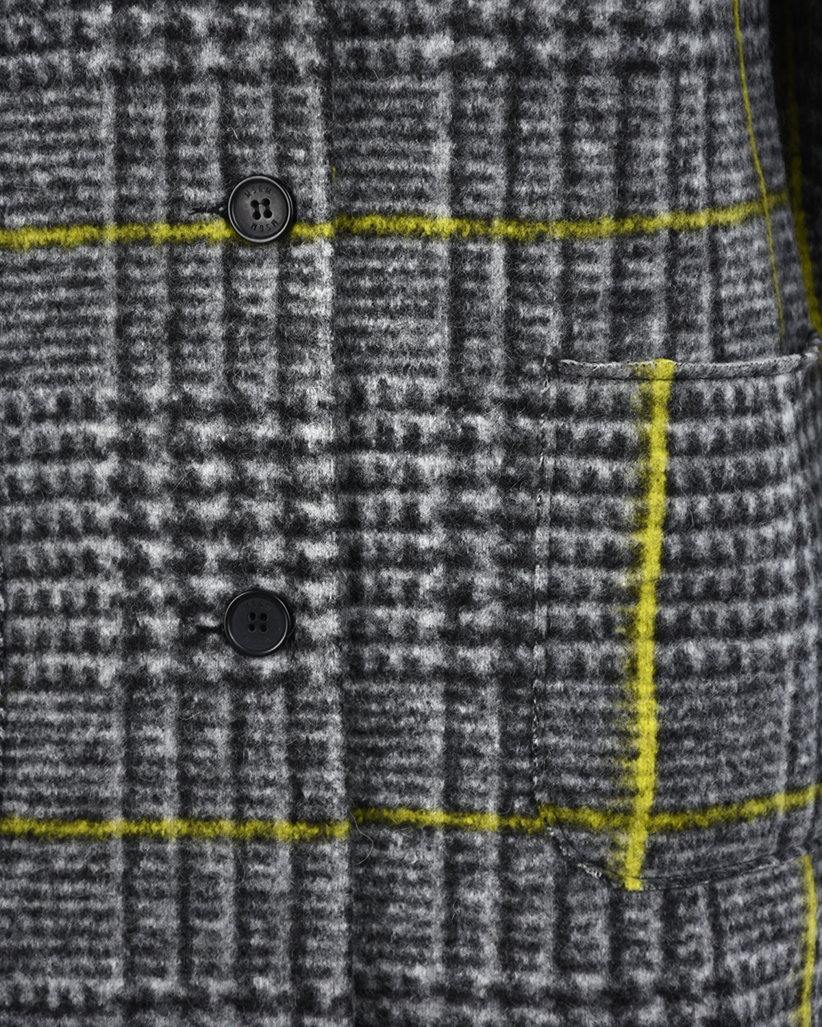 Серое пальто с контрастной отделкой в полоску MSGM детское, размер 140, цвет мультиколор - фото 3
