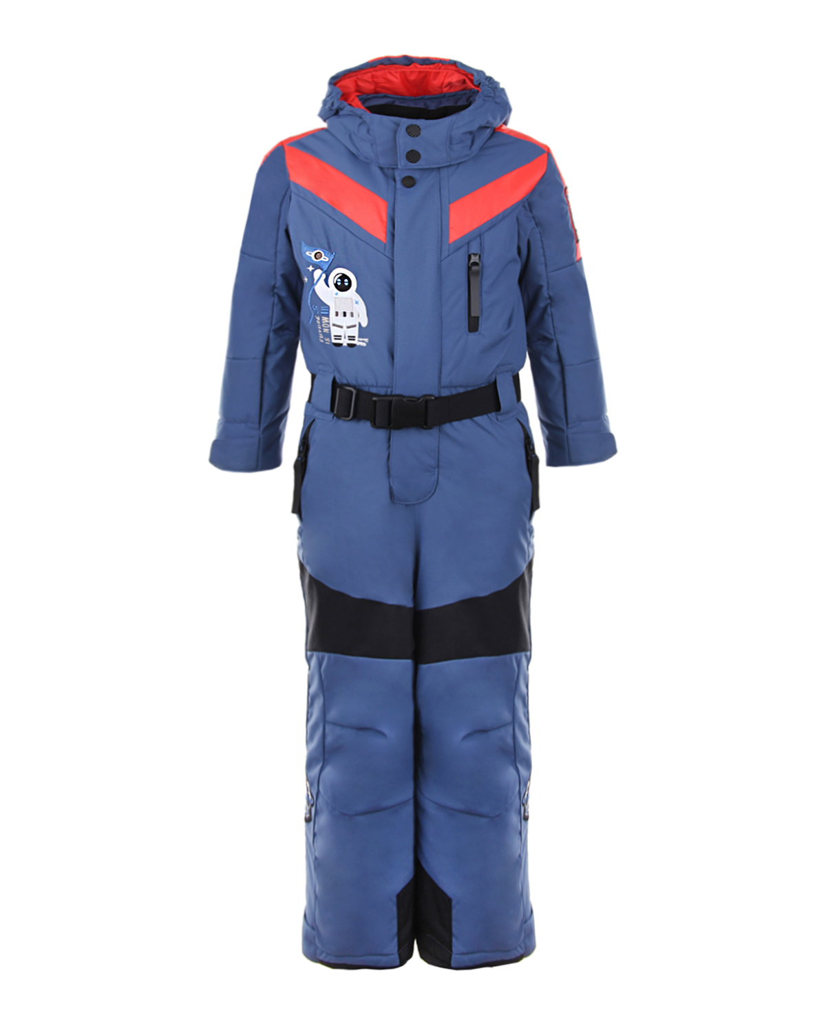 Комбинезон с патчами "космос" Poivre Blanc детский, размер 86, цвет синий