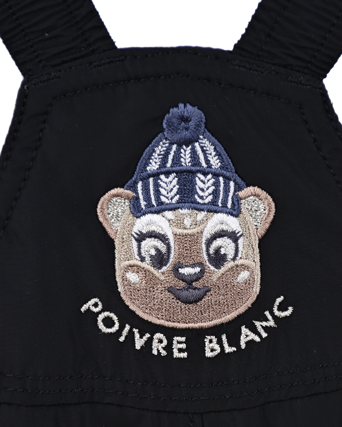 Черный базовый полукомбинезон Poivre Blanc детский, размер 98 - фото 5