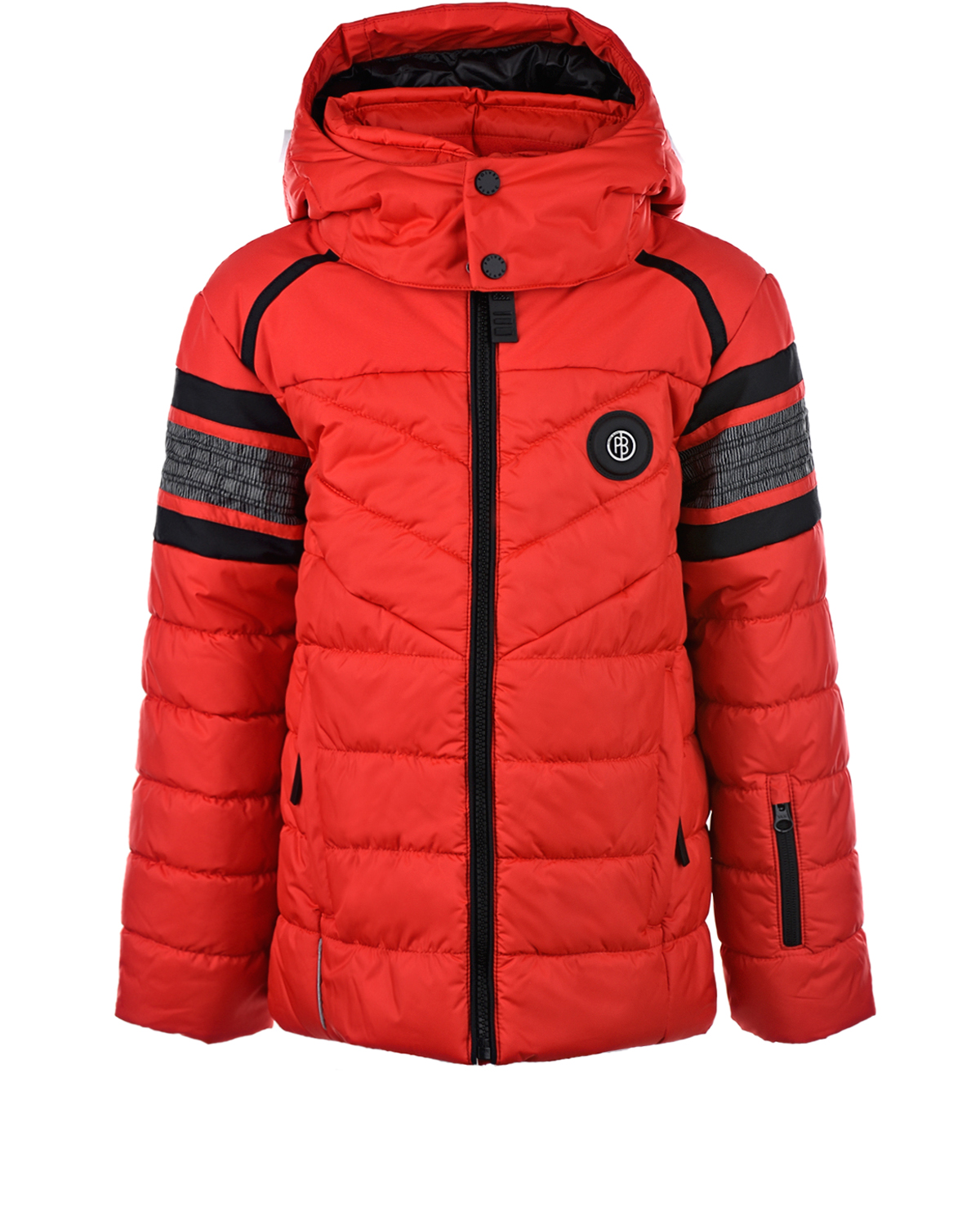 Красная куртка с полосками на рукавах Poivre Blanc детская