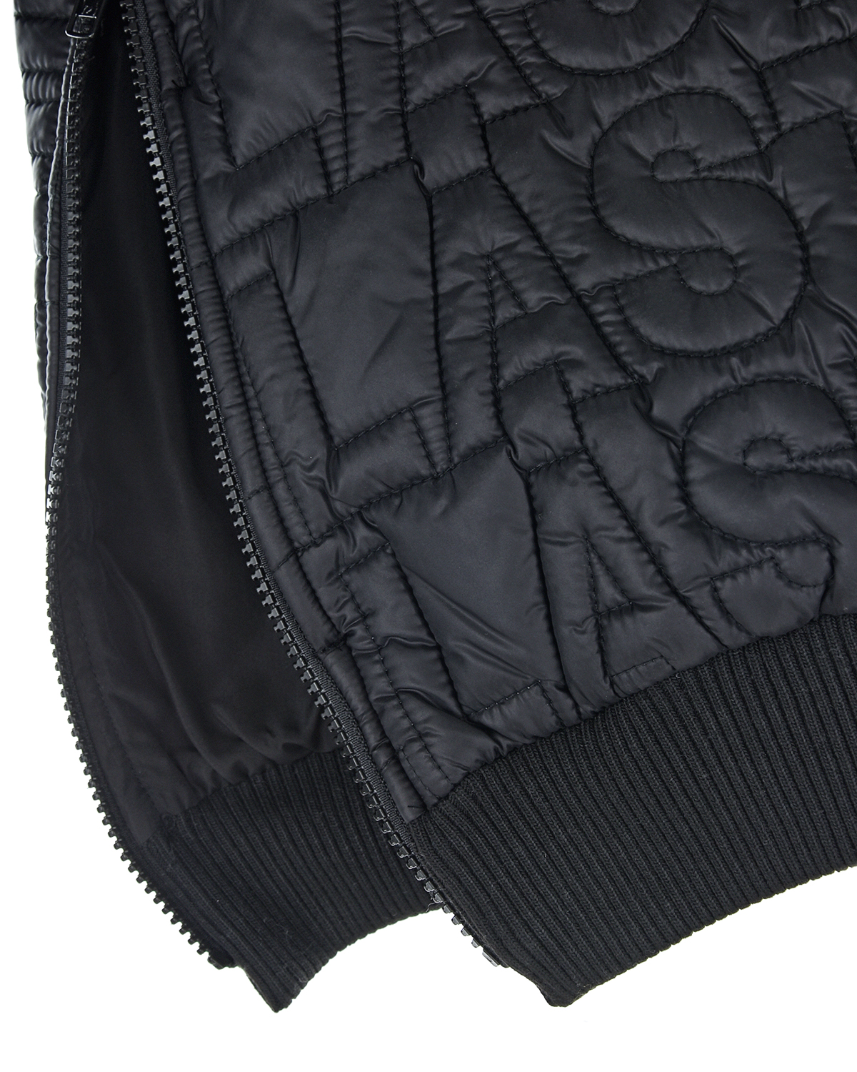 Черная куртка с прострочкой Stella McCartney детская, размер 152, цвет черный - фото 4