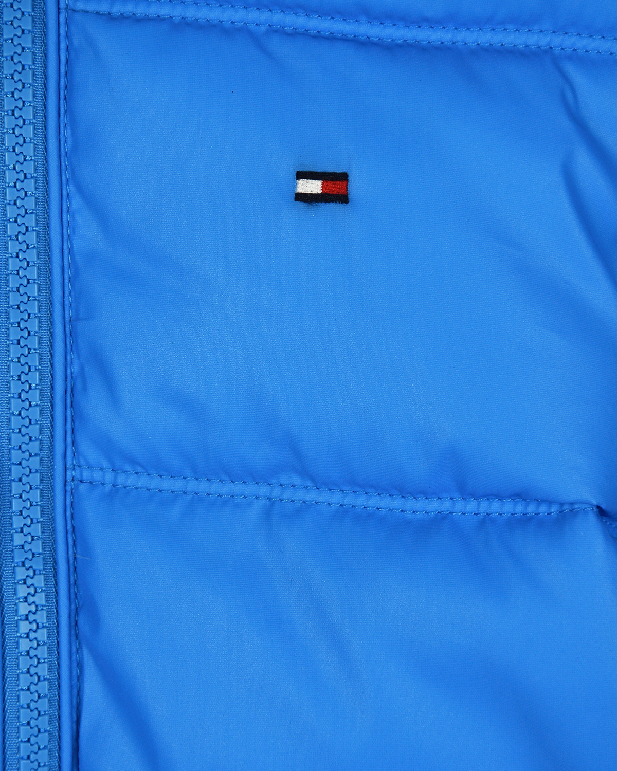 Синяя куртка с капюшоном Tommy Hilfiger детская, размер 104, цвет голубой - фото 3