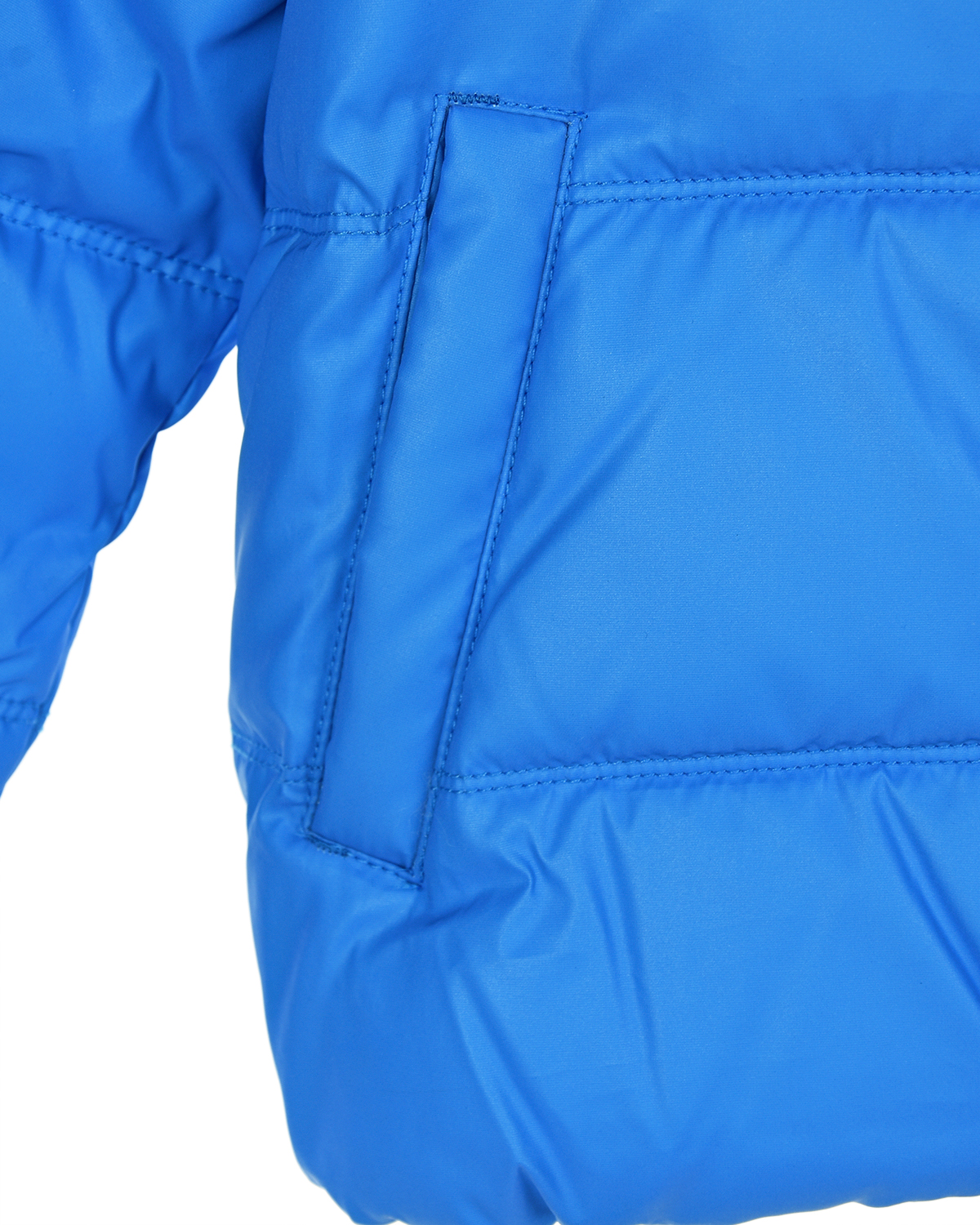 Синяя куртка с капюшоном Tommy Hilfiger детская, размер 104, цвет голубой - фото 4