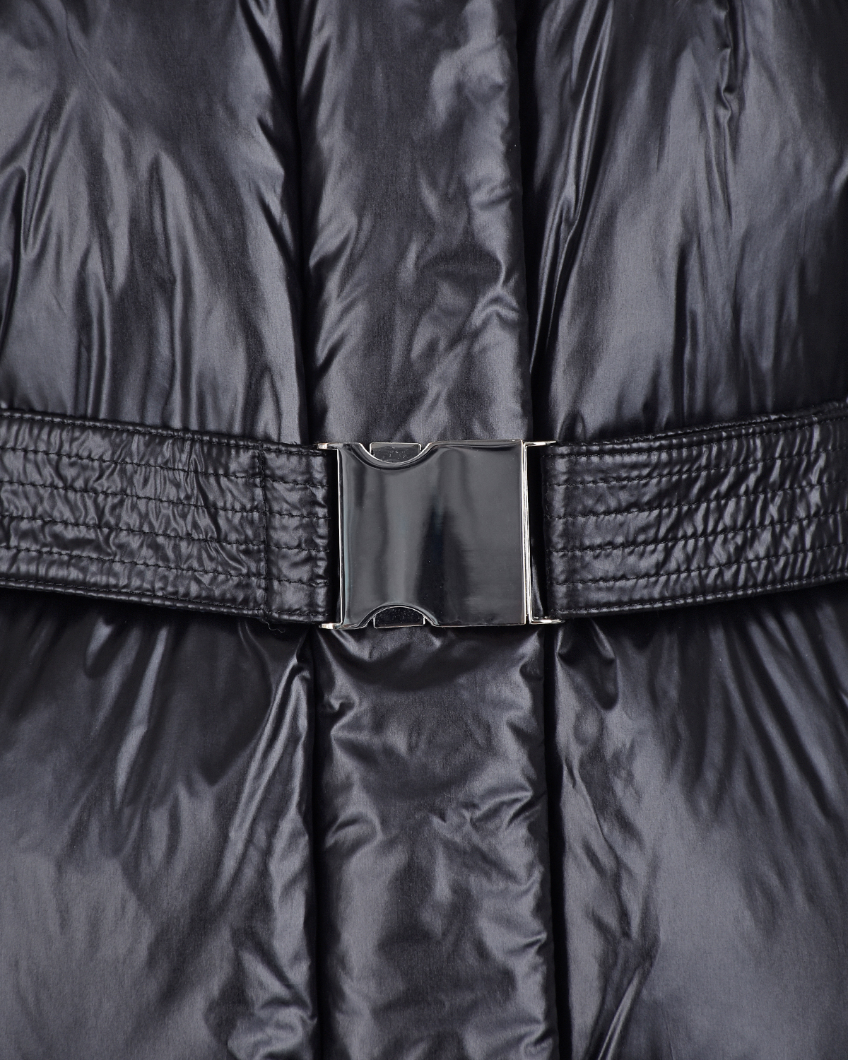 Черное пальто-пуховик с капюшоном Woolrich, размер 40, цвет черный - фото 7
