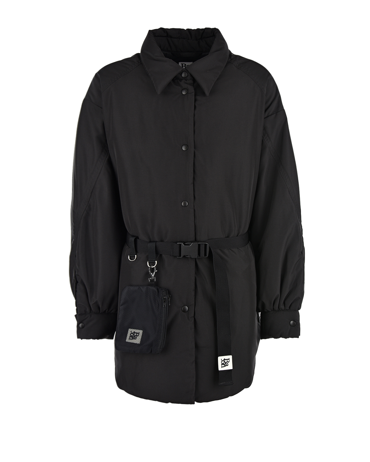 Черная демисезонная куртка Bacon детская, размер 164, цвет черный - фото 1