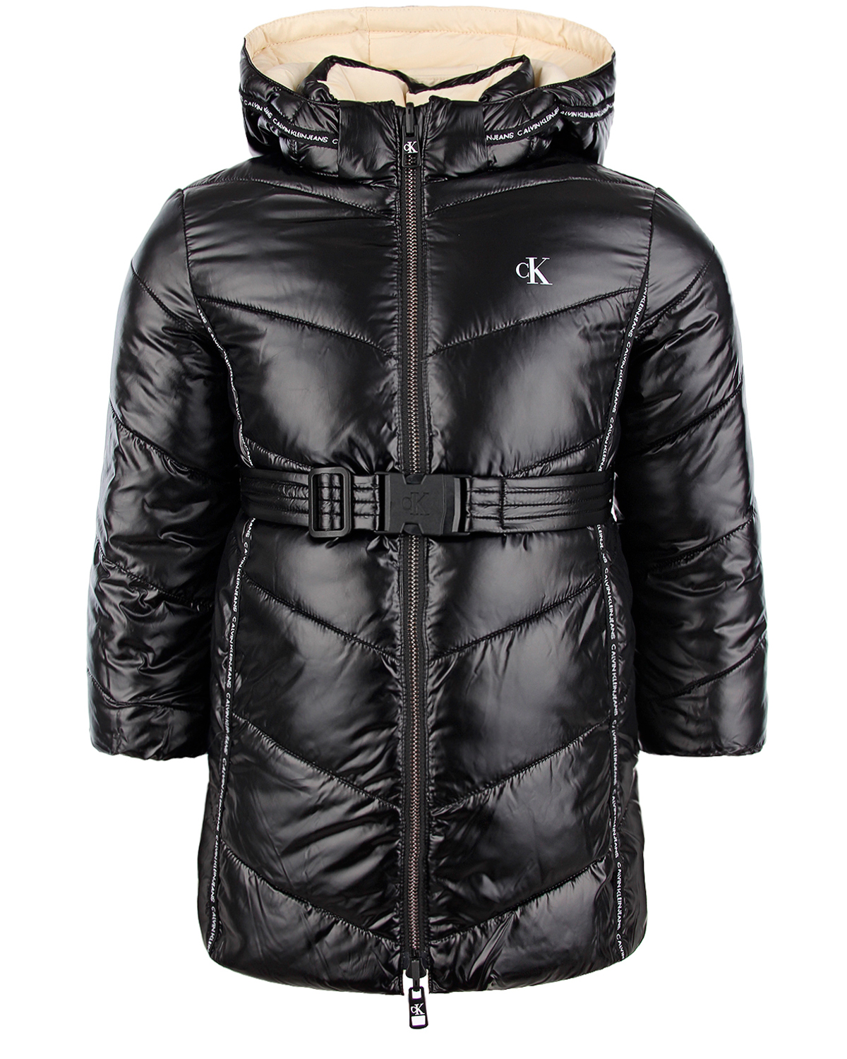 Двустороннее пальто для девочек Calvin Klein детское, размер 176, цвет мультиколор - фото 1