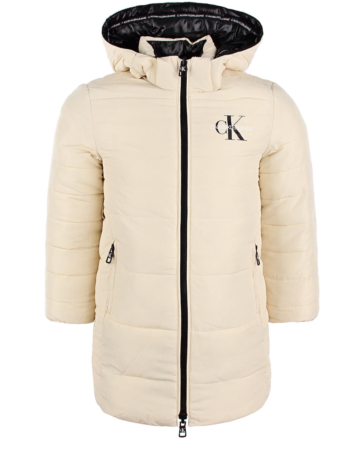 Двустороннее пальто для девочек Calvin Klein детское, размер 176, цвет мультиколор - фото 2