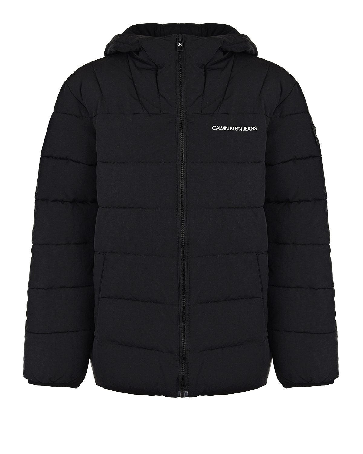 Черная куртка-трансформер Calvin Klein детская, размер 152, цвет черный - фото 3