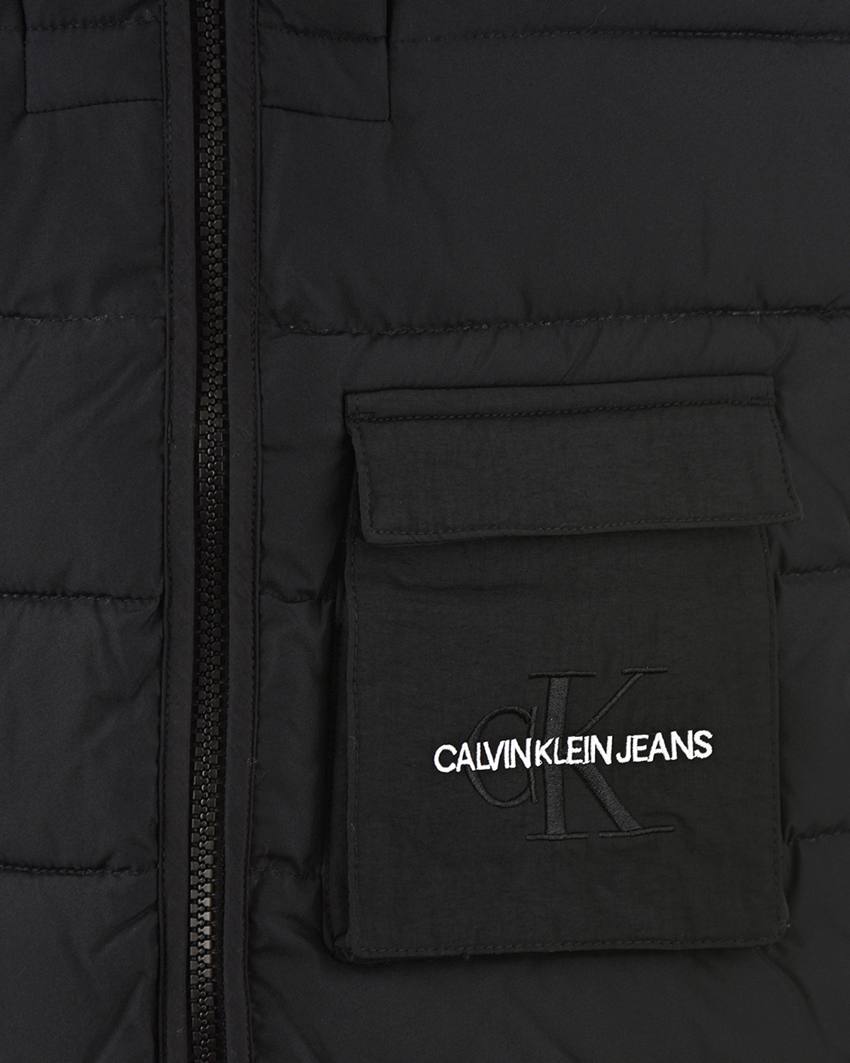 Черная куртка-трансформер Calvin Klein детская, размер 152, цвет черный - фото 7