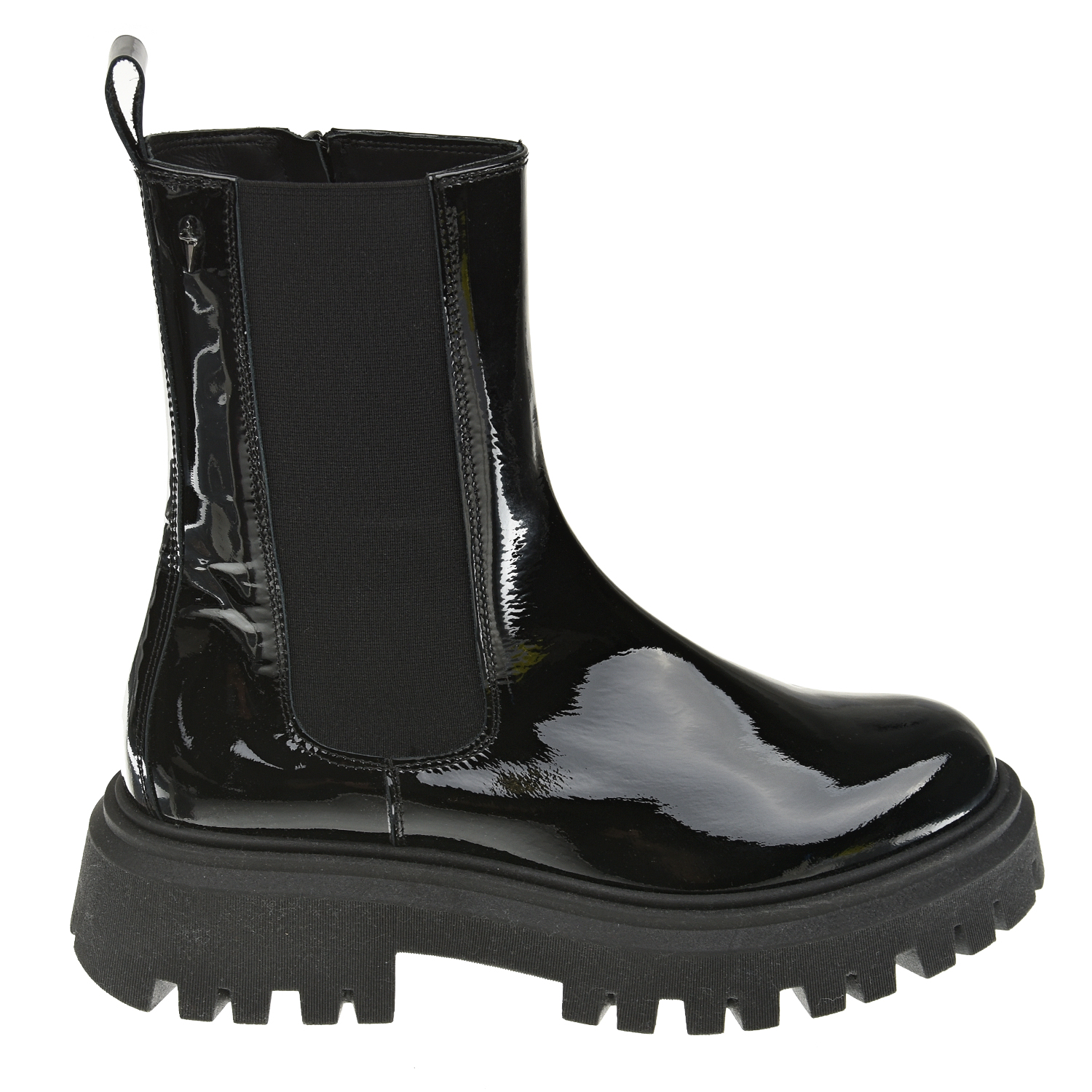 Черные лаковые ботинки челси Cesare Paciotti детские, размер 39, цвет черный - фото 2