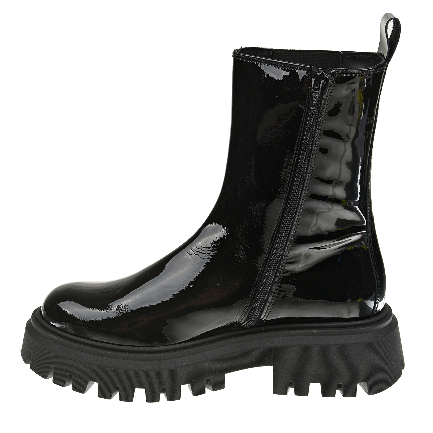 Черные лаковые ботинки челси Cesare Paciotti детские, размер 39, цвет черный - фото 4