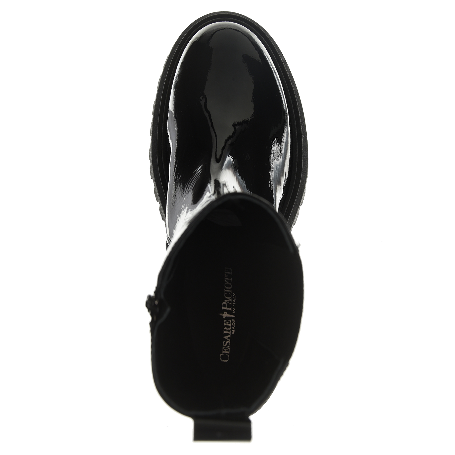 Черные лаковые ботинки челси Cesare Paciotti детские, размер 39, цвет черный - фото 5