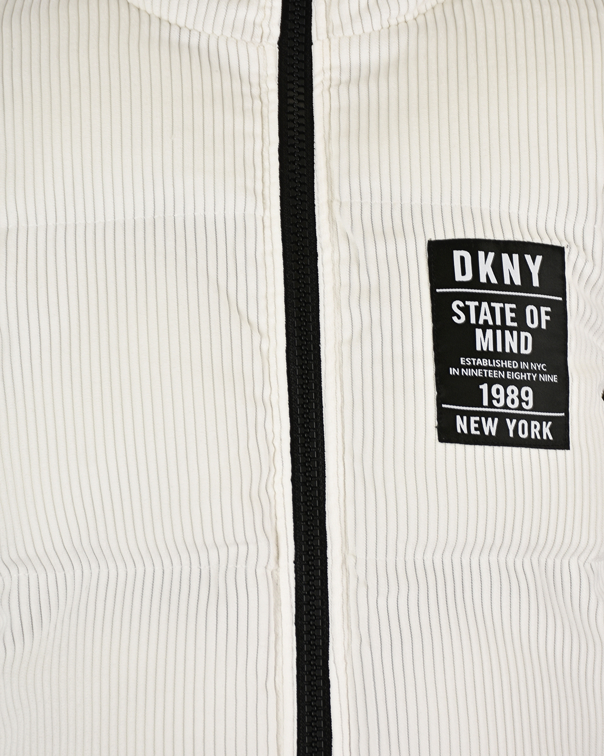 Двухсторонняя черно-белая куртка DKNY детская, размер 152, цвет мультиколор - фото 11