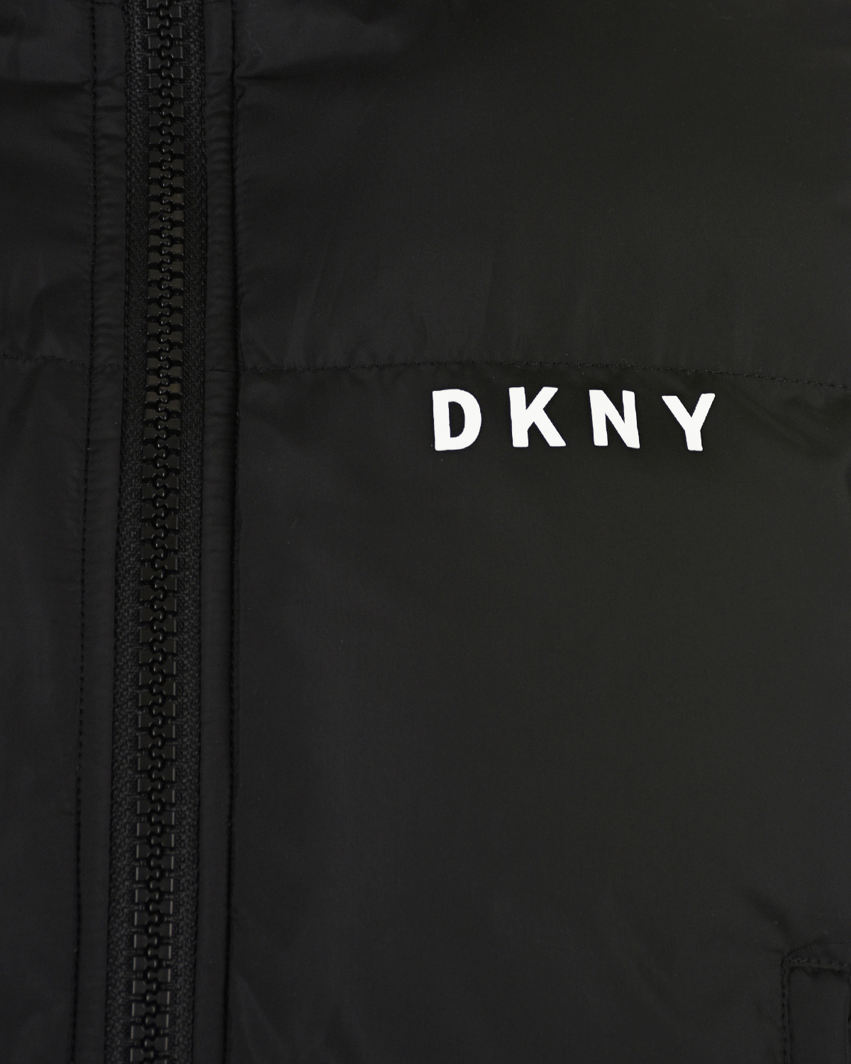 Двухсторонняя черно-белая куртка DKNY детская, размер 152, цвет мультиколор - фото 9