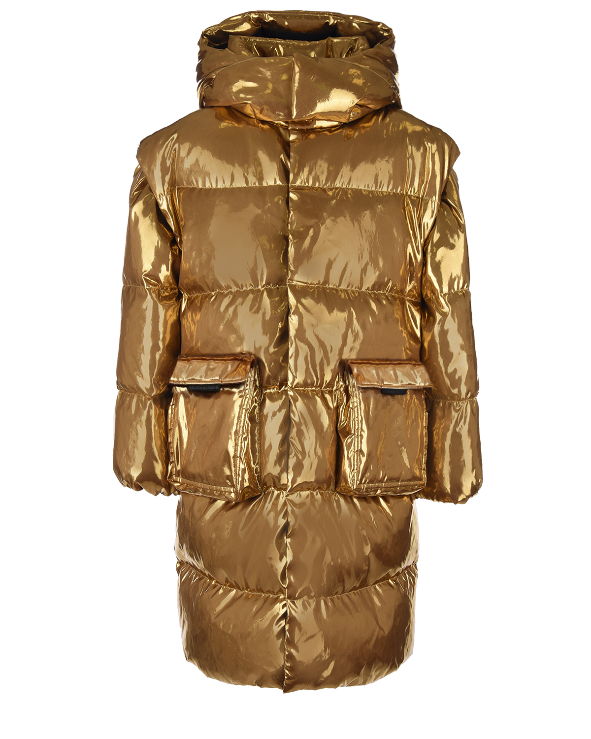 Пальто-трансформер бронзового цвета Dolce&Gabbana детское