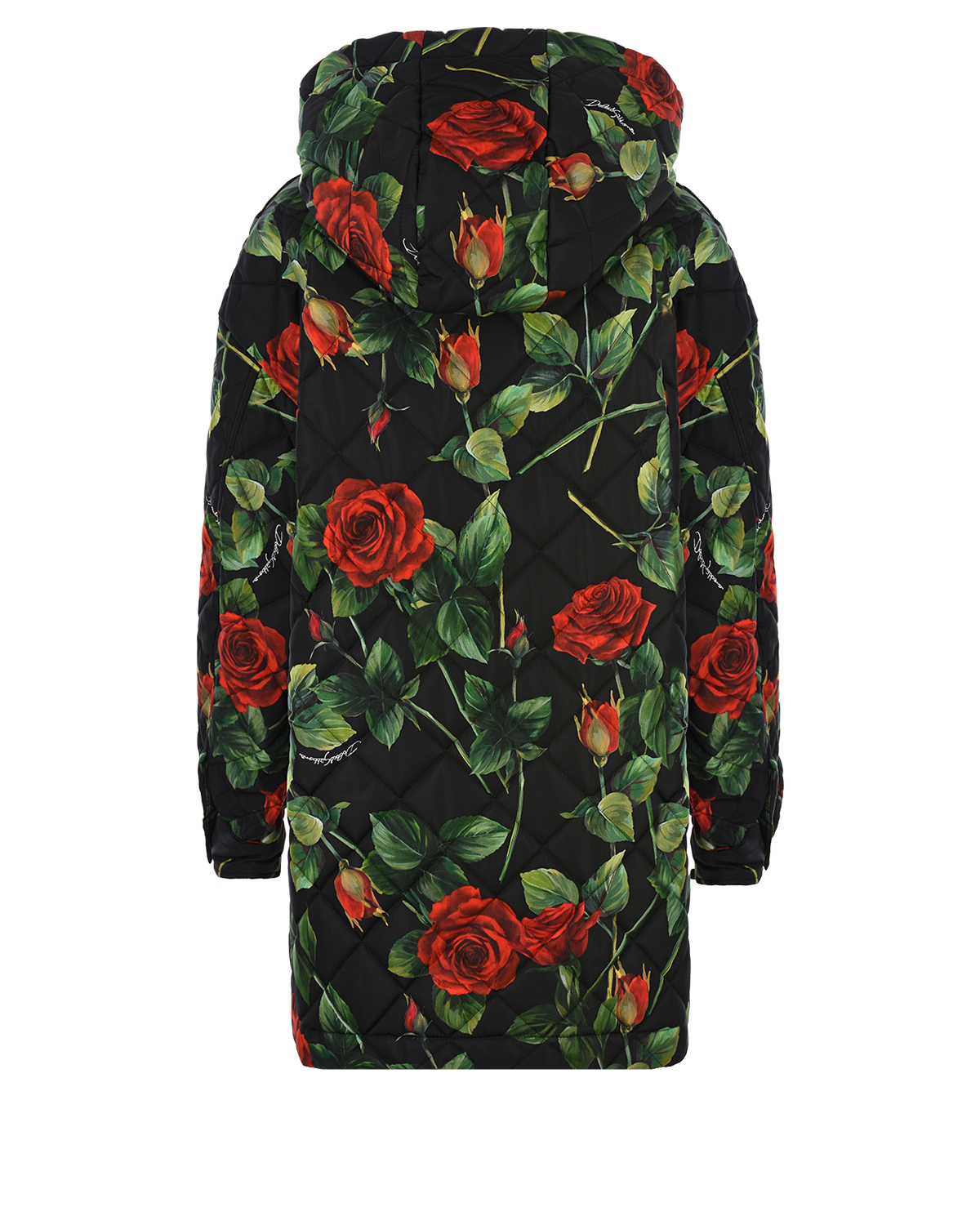 Куртка с принтом "розы" Dolce&Gabbana детская, размер 98, цвет мультиколор - фото 2