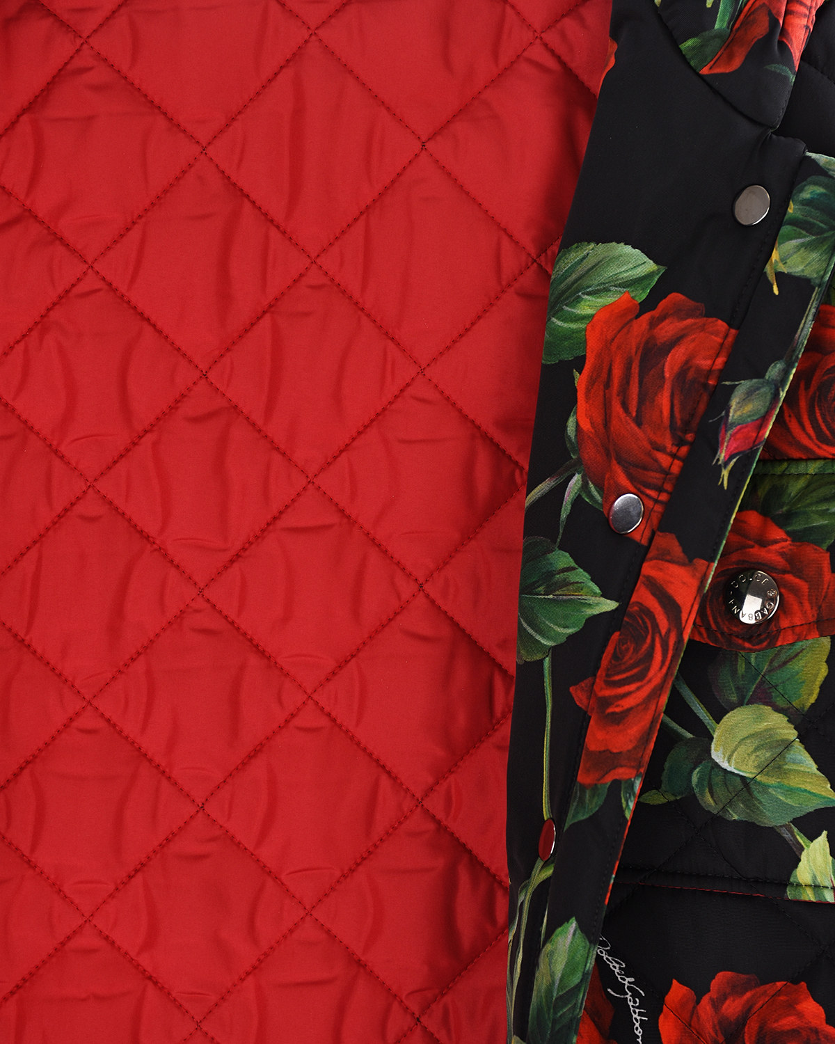 Куртка с принтом "розы" Dolce&Gabbana детская, размер 98, цвет мультиколор - фото 4