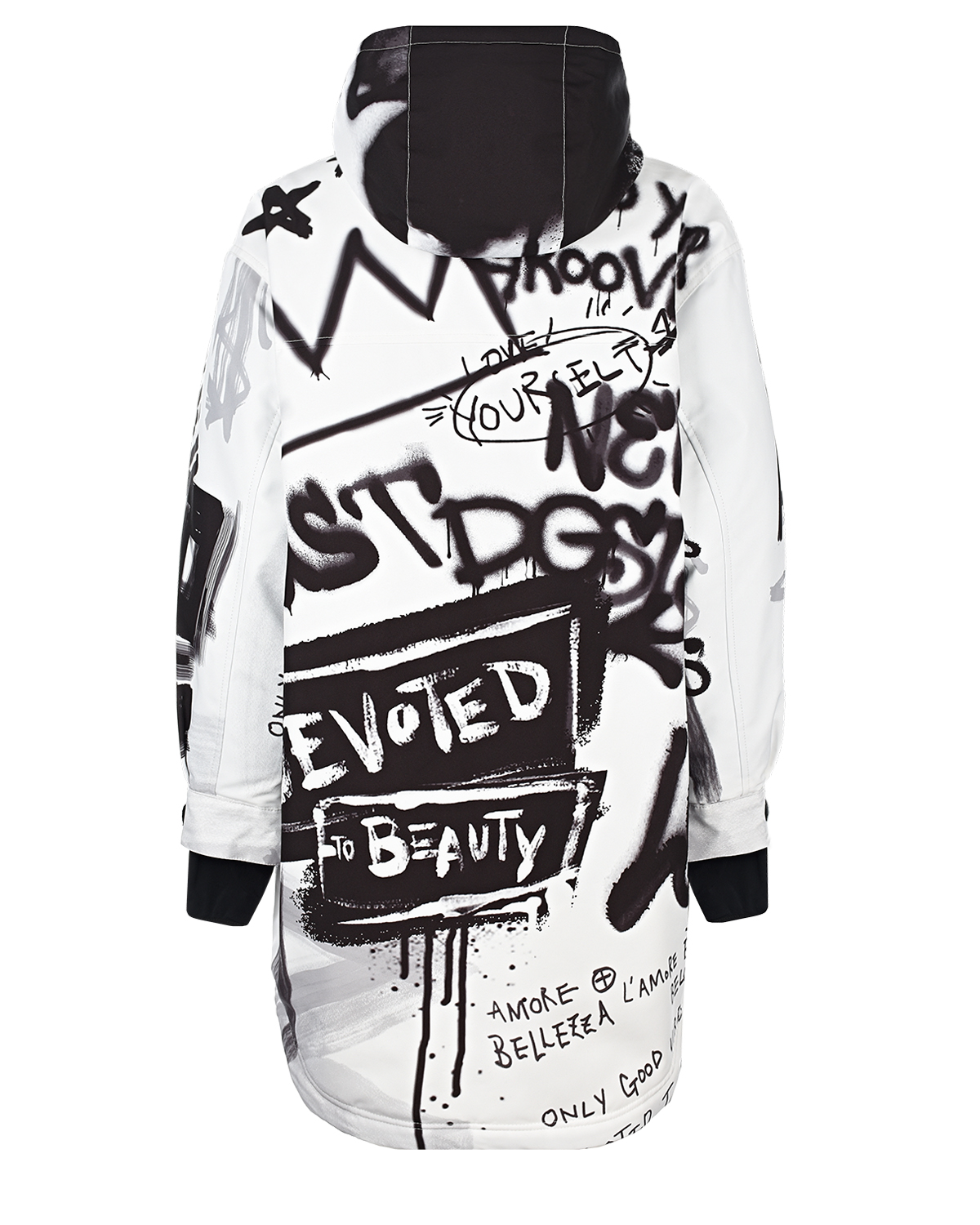 Горнолыжная куртка с принтом "граффити" Dolce&Gabbana детская, размер 140, цвет мультиколор - фото 2