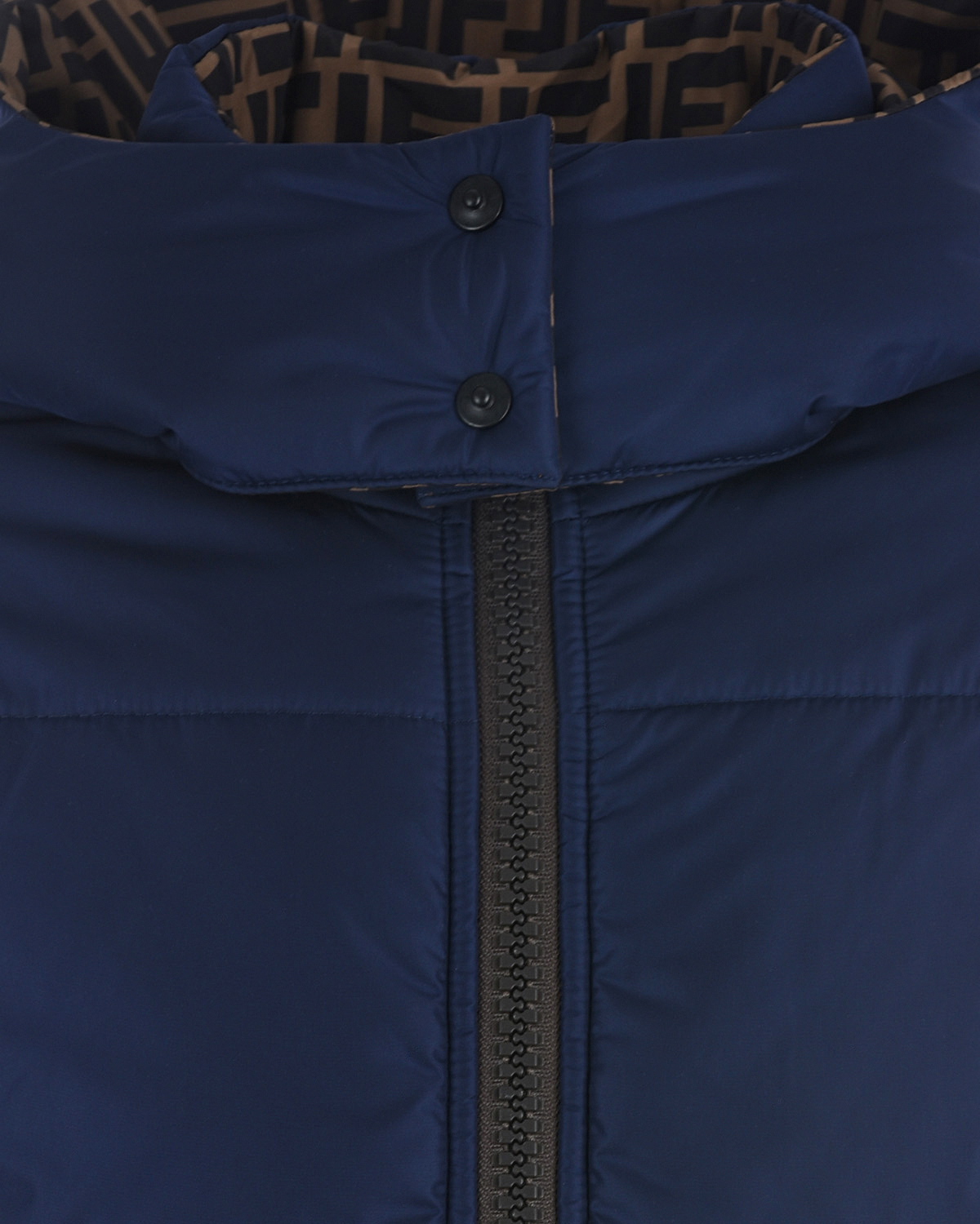 Двухсторонняя стеганая куртка Fendi детская, размер 128, цвет синий - фото 5