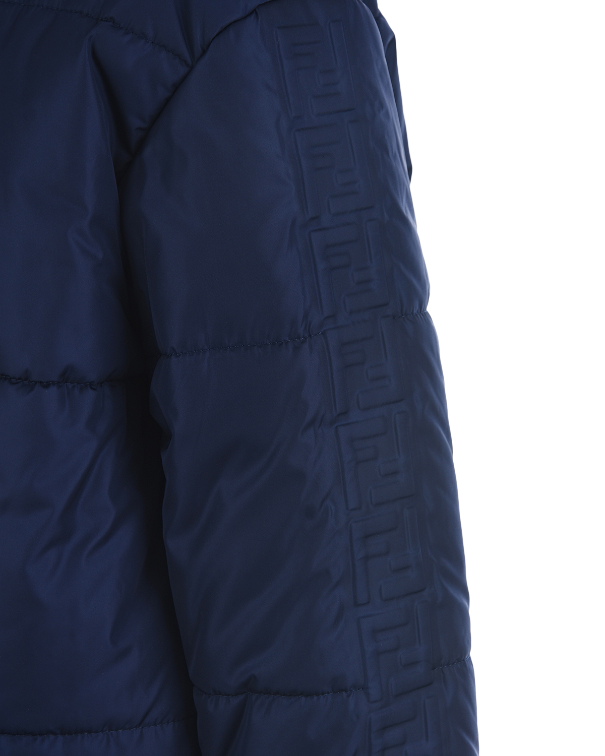 Двухсторонняя стеганая куртка Fendi детская, размер 128, цвет синий - фото 6
