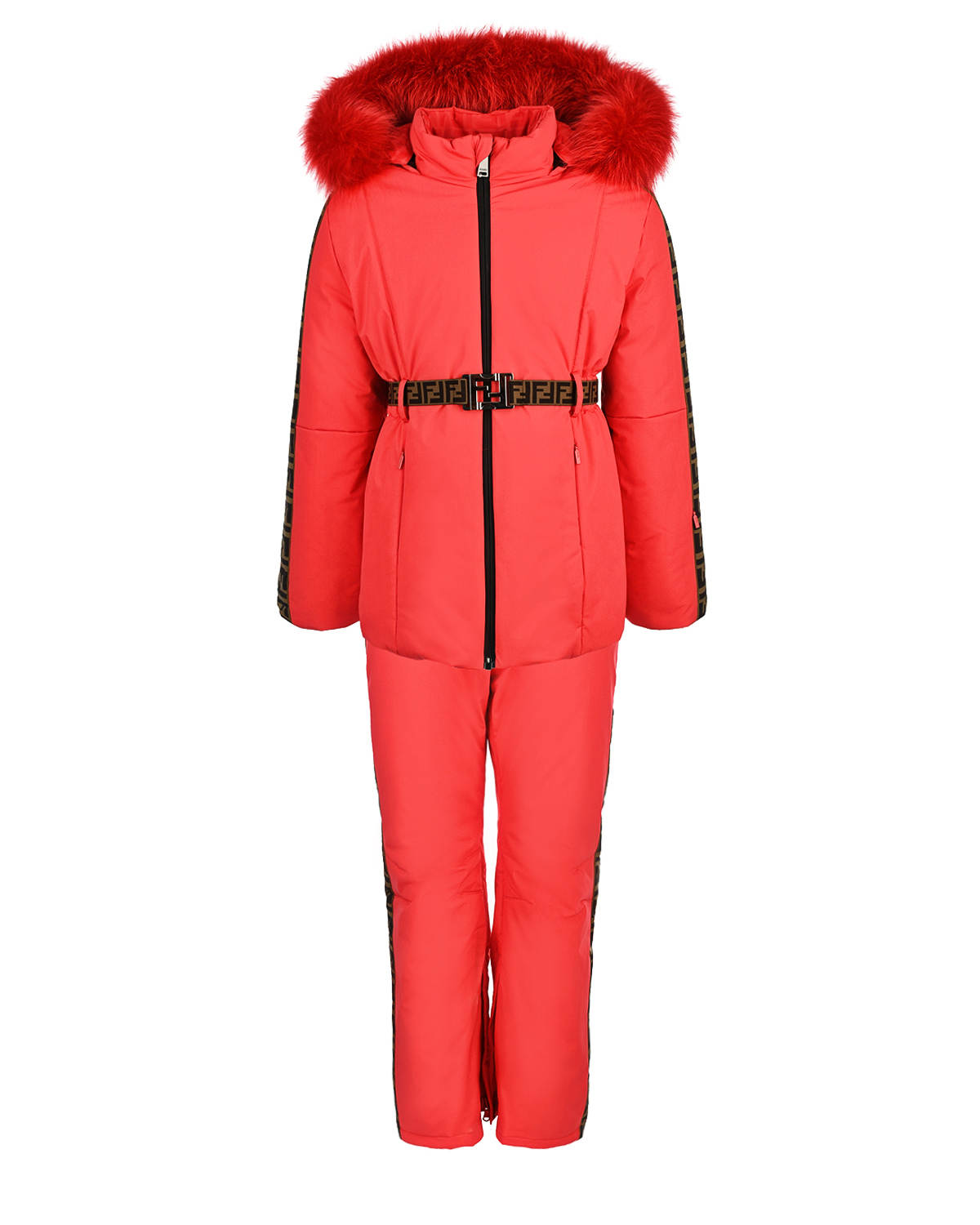 Комплект: куртка и брюки, коралловый Fendi детский, размер 128, цвет нет цвета