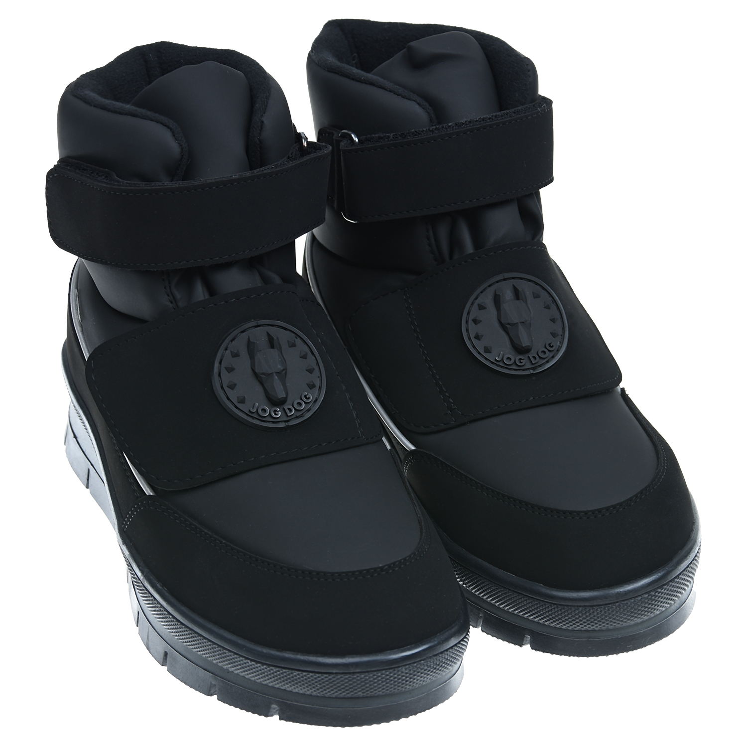 Черные мембранные сапоги Jog Dog детские, размер 34, цвет черный