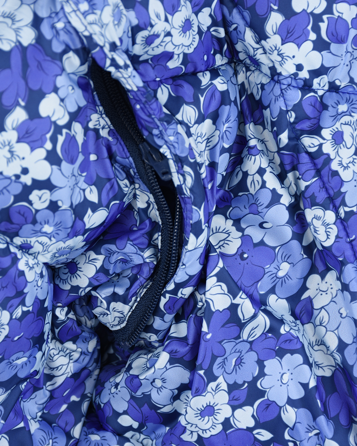 Синяя куртка-трансформер с цветочным принтом Les Coyotes de Paris детская, размер 152 - фото 5