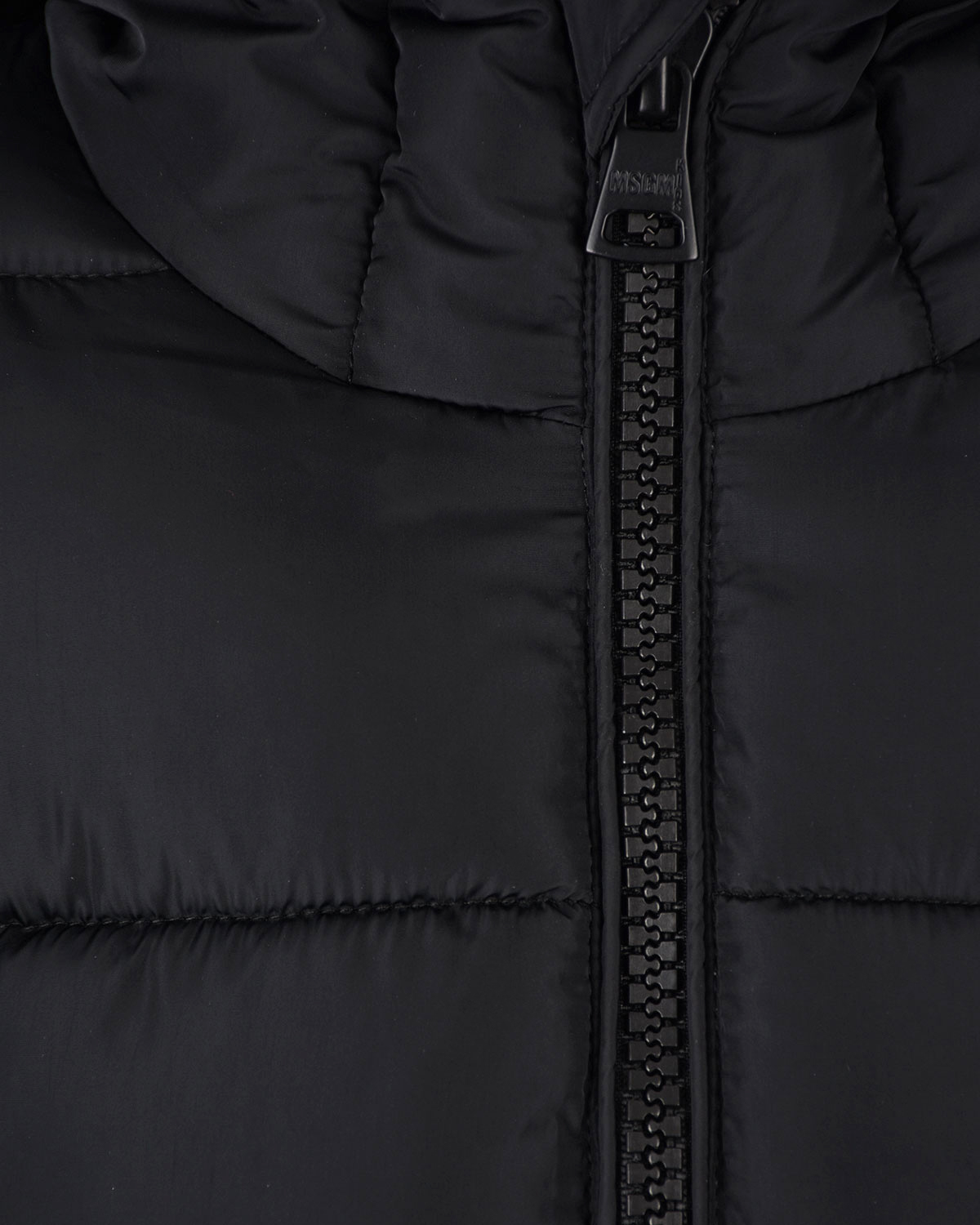 Черное стеганое пальто с капюшоном MSGM детское, размер 128, цвет черный - фото 3