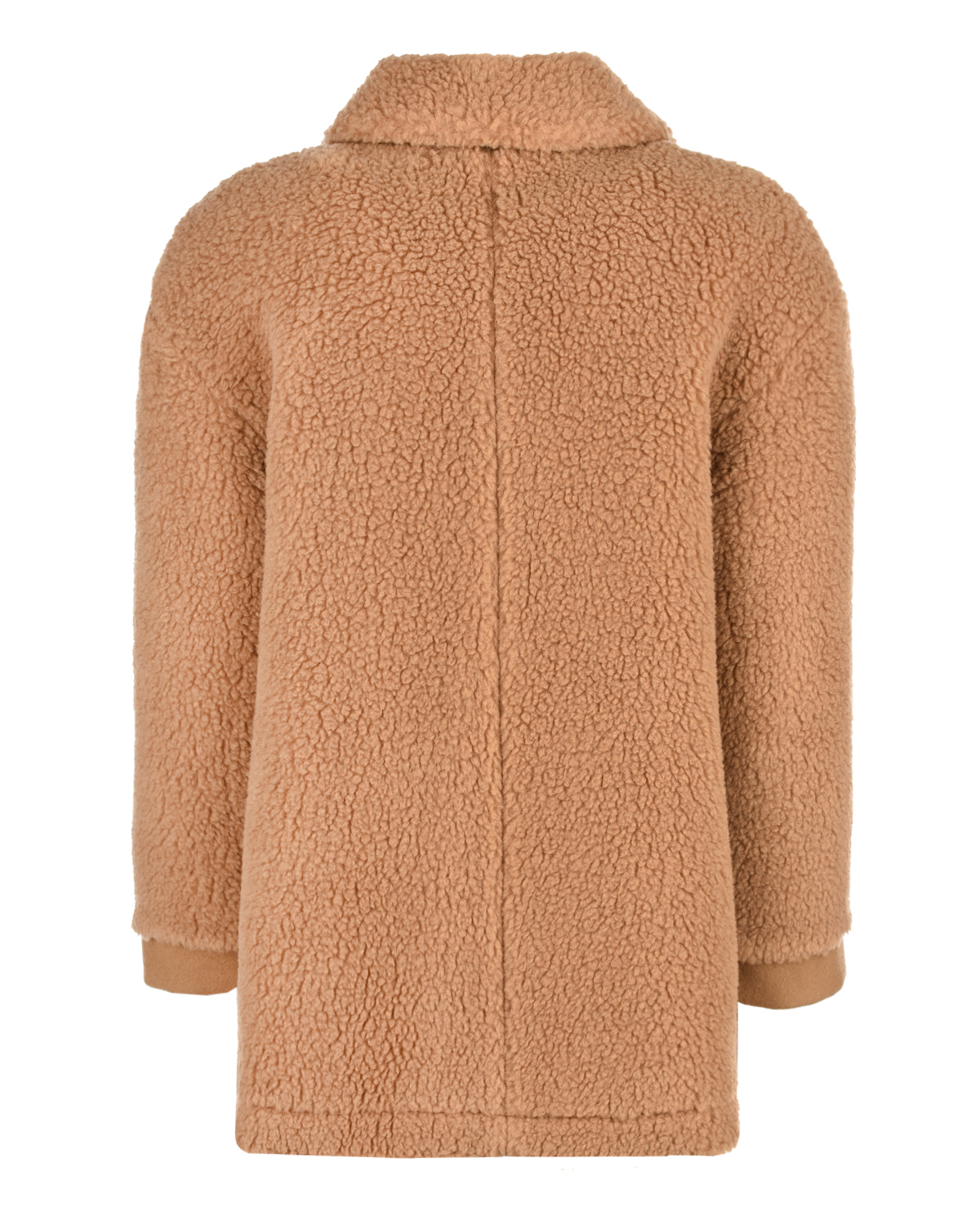Коричневое пальто с накладными карманами Palm Angels детское, размер 128, цвет коричневый - фото 2