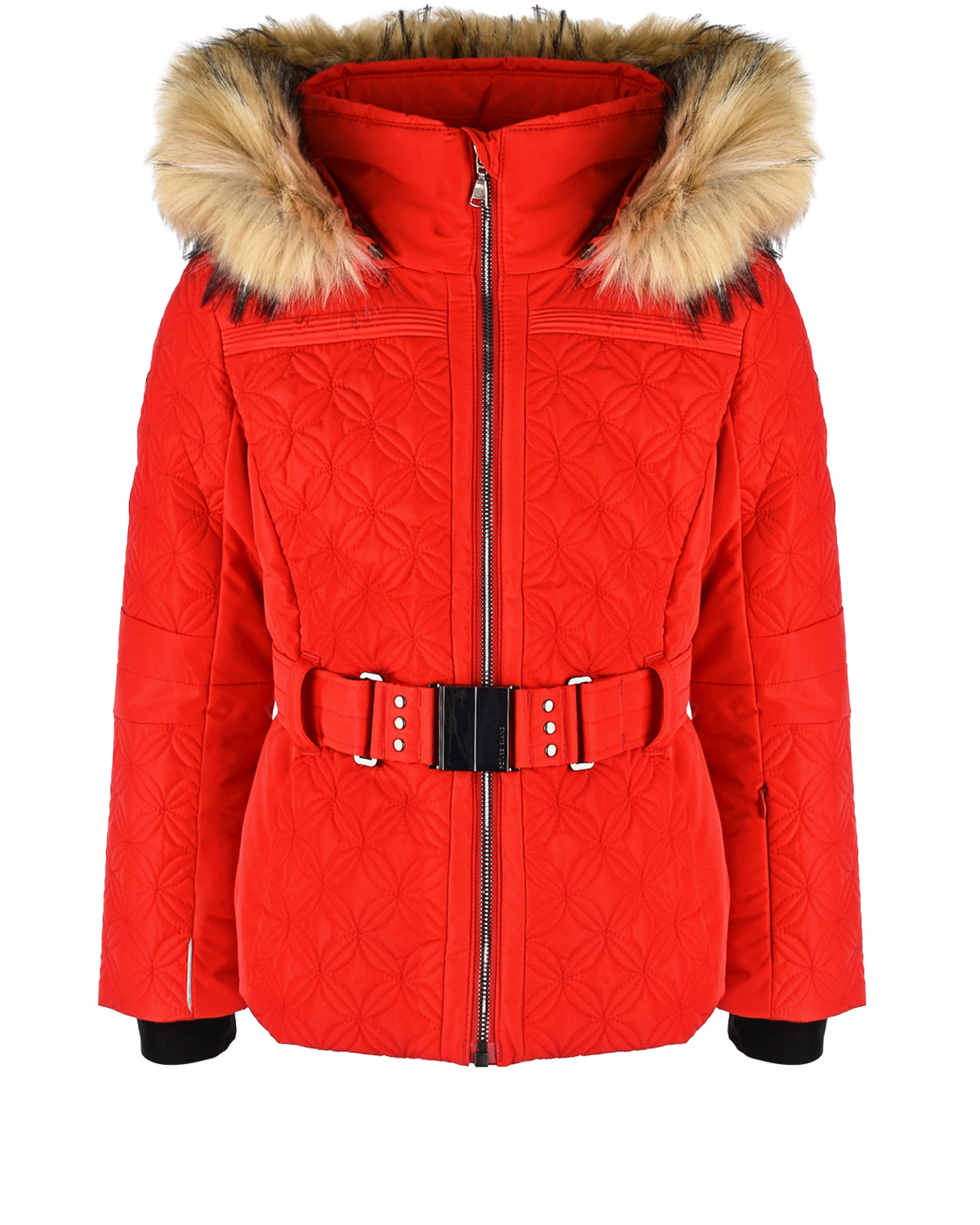 Красная куртка с эко-мехом Poivre Blanc детская