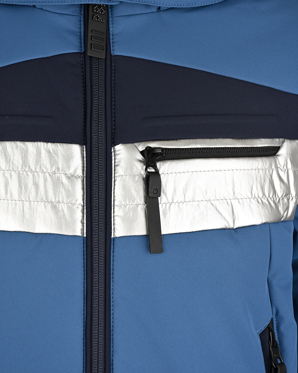 Синяя куртка со светоотражающей вставкой Poivre Blanc детская, размер 164, цвет синий - фото 3