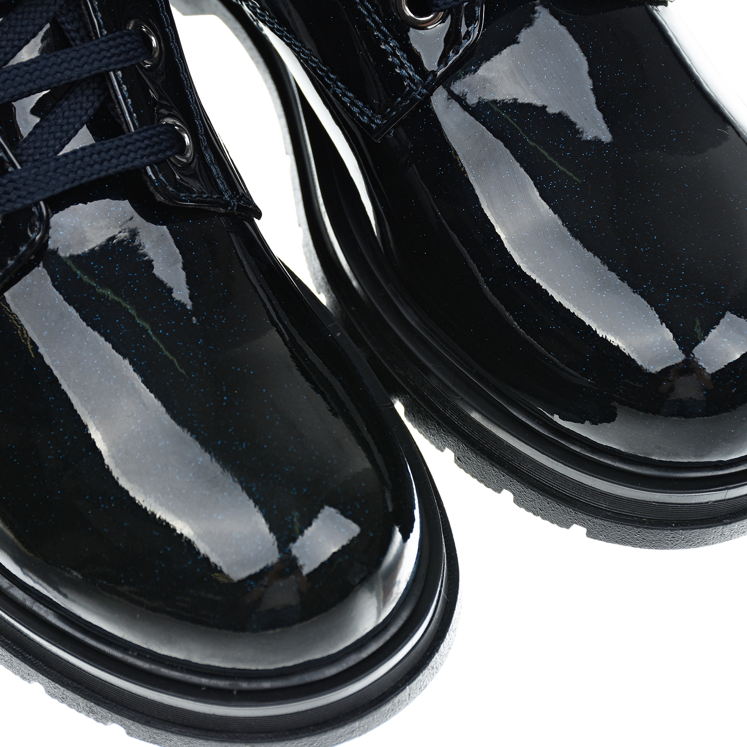 Темно-синие лакированные ботинки Tommy Hilfiger детское, размер 37, цвет синий - фото 7