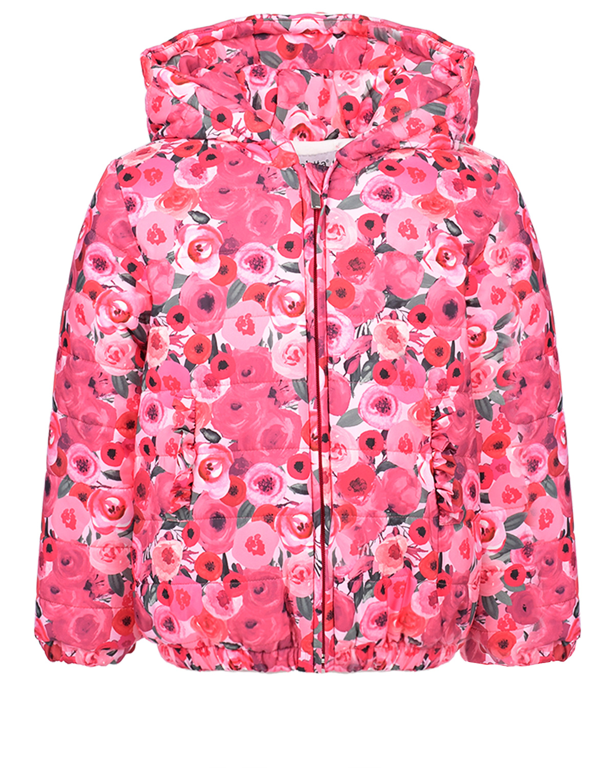Куртка со сплошным цветочным принтом Aletta детская, размер 92 - фото 1