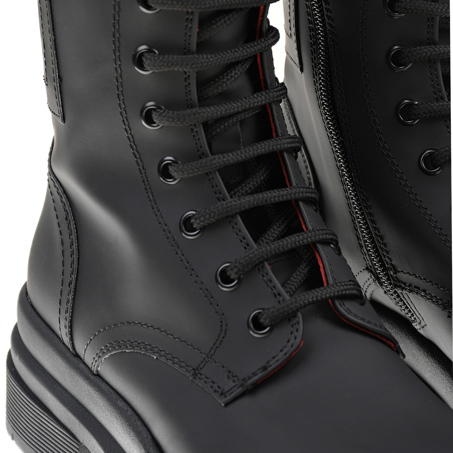 Высокие черные ботинки на толстой подошве в тон Bikkembergs детские, размер 31, цвет черный - фото 6