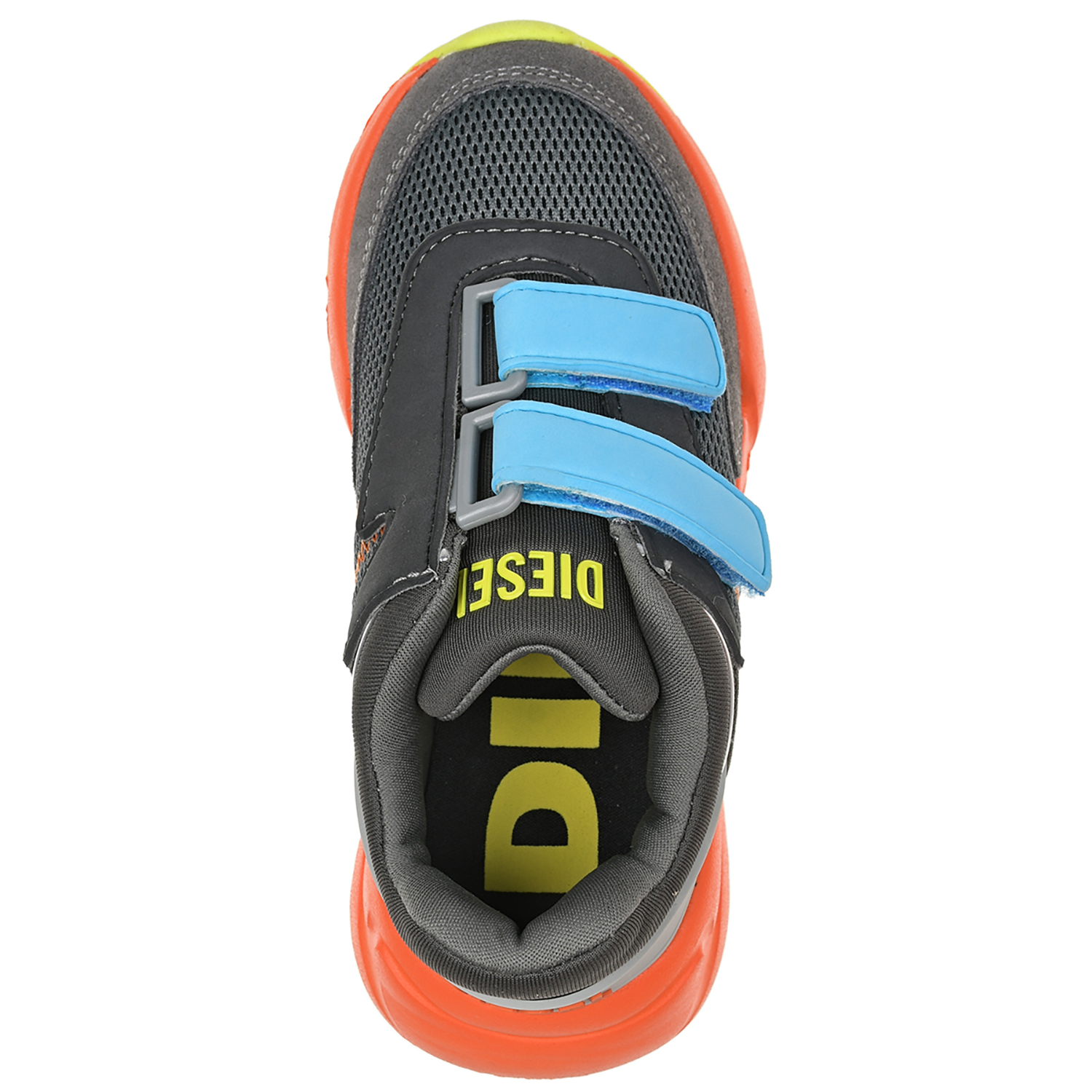 Темно-серые кроссовки с контрастными деталями Diesel детское, размер 29, цвет серый - фото 4
