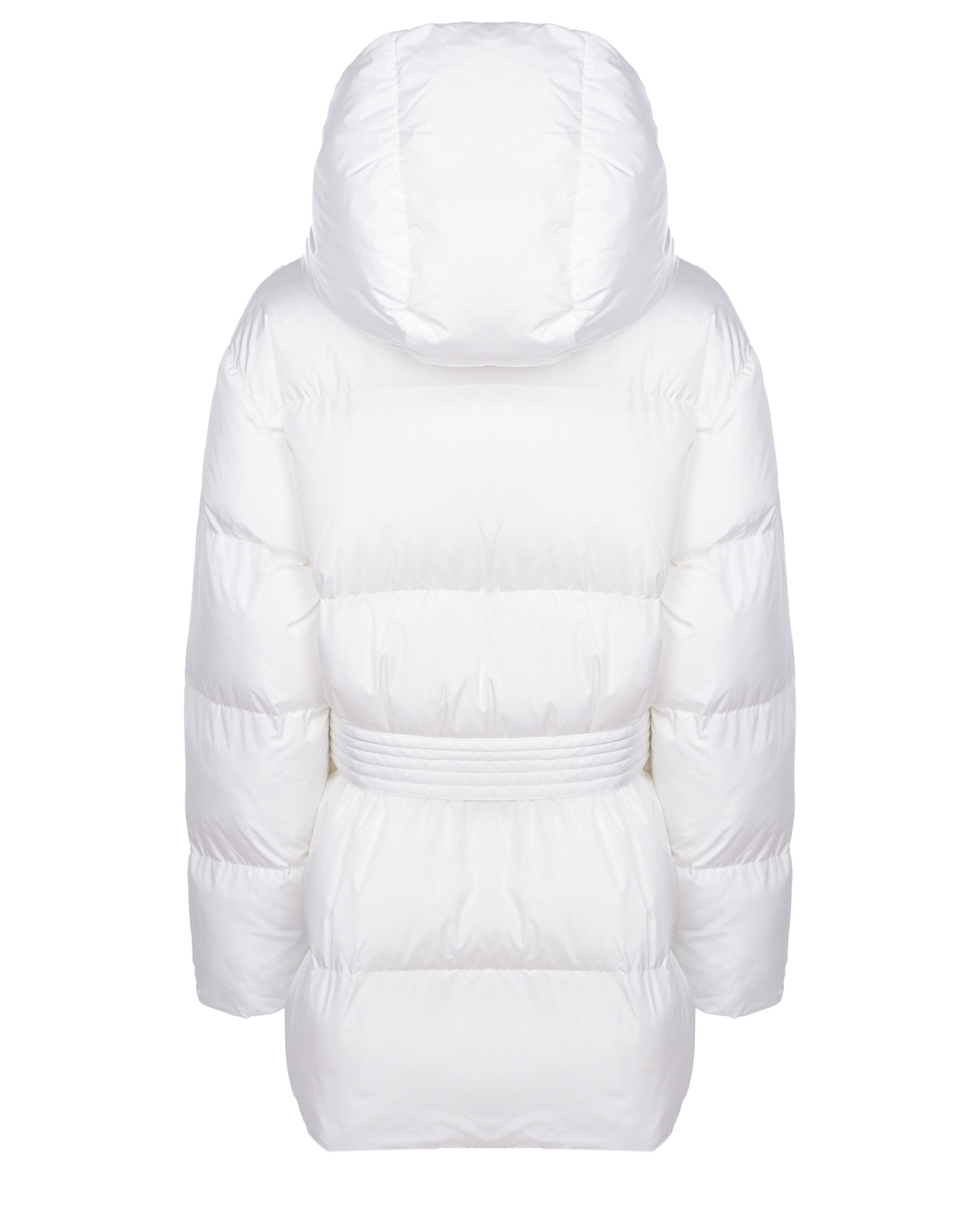 Белая стеганая куртка с капюшоном Dsquared2 детская, размер 176, цвет белый - фото 2